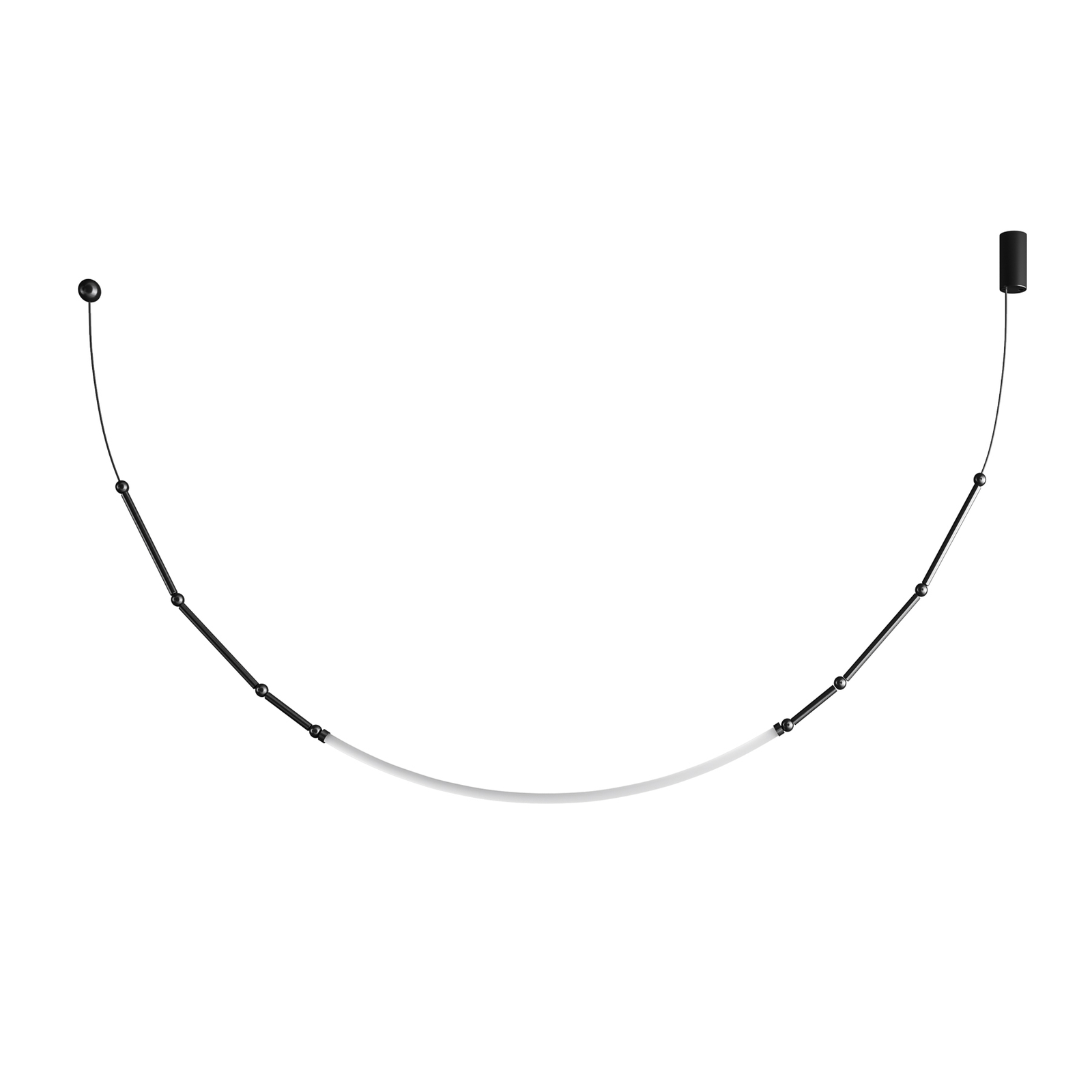 Karman Leda LED-hængelampe 100x300cm IP20 sort