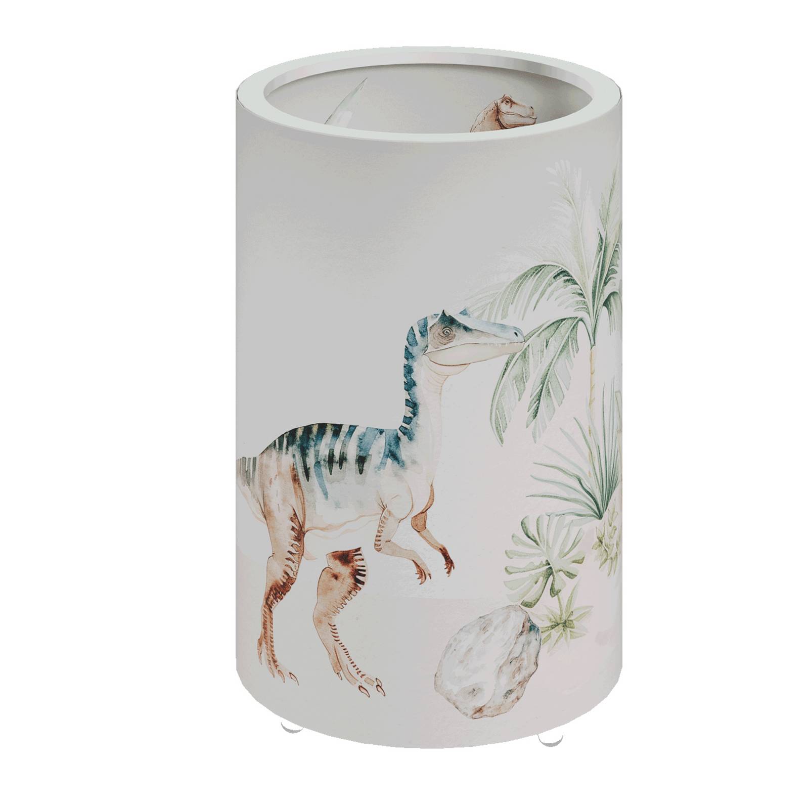 LED-Tischleuchte Jurassic, weiß/bunt, Höhe 25 cm