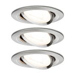 Paulmann 3 spot Nova round swivelling/dimmable, iron