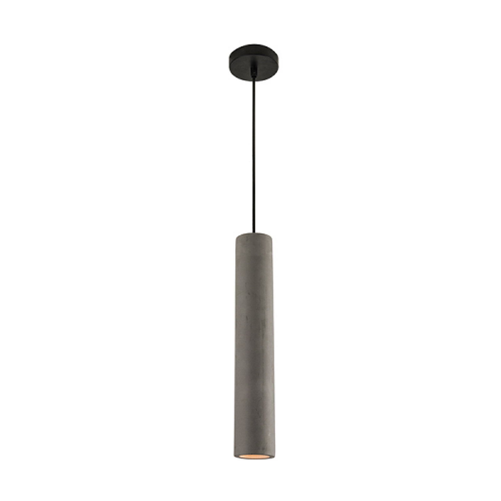 Lampada a sospensione 180024, grigia, Ø 7 cm, cemento, GU10