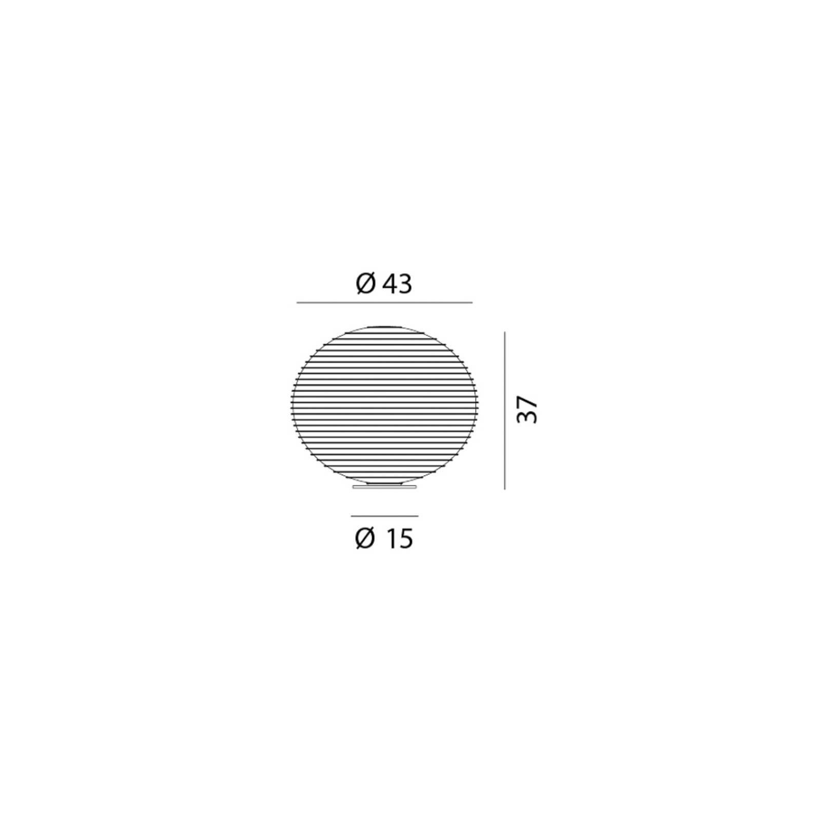 Rotaliana Flow Glass T3 lampa stołowa Ø 43 cm kula