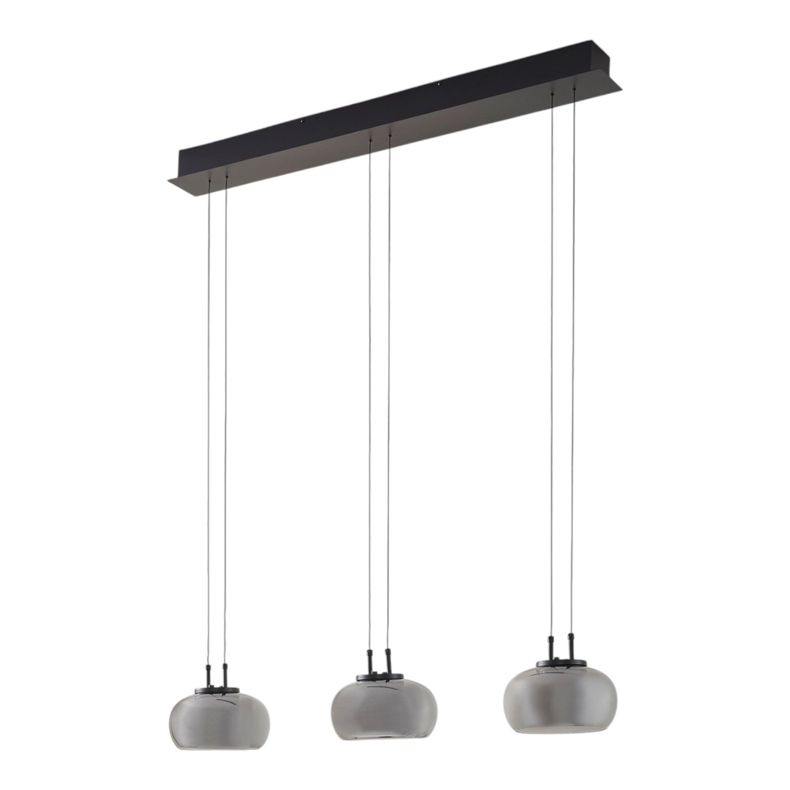 Dain 3 LED Pendant Smoke Grey - Lucande