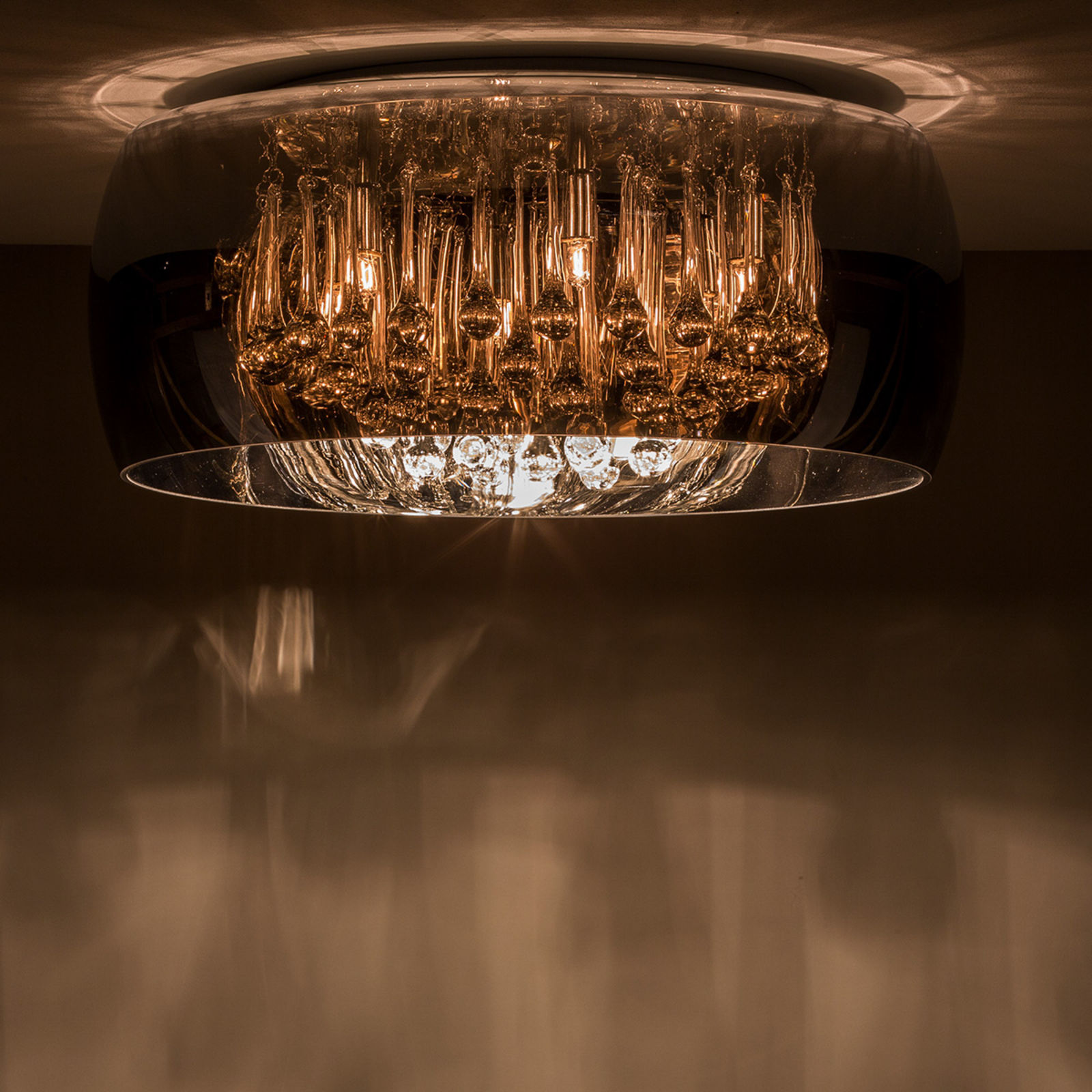 Plafondlamp Pearl van glas, | Lampen24.nl