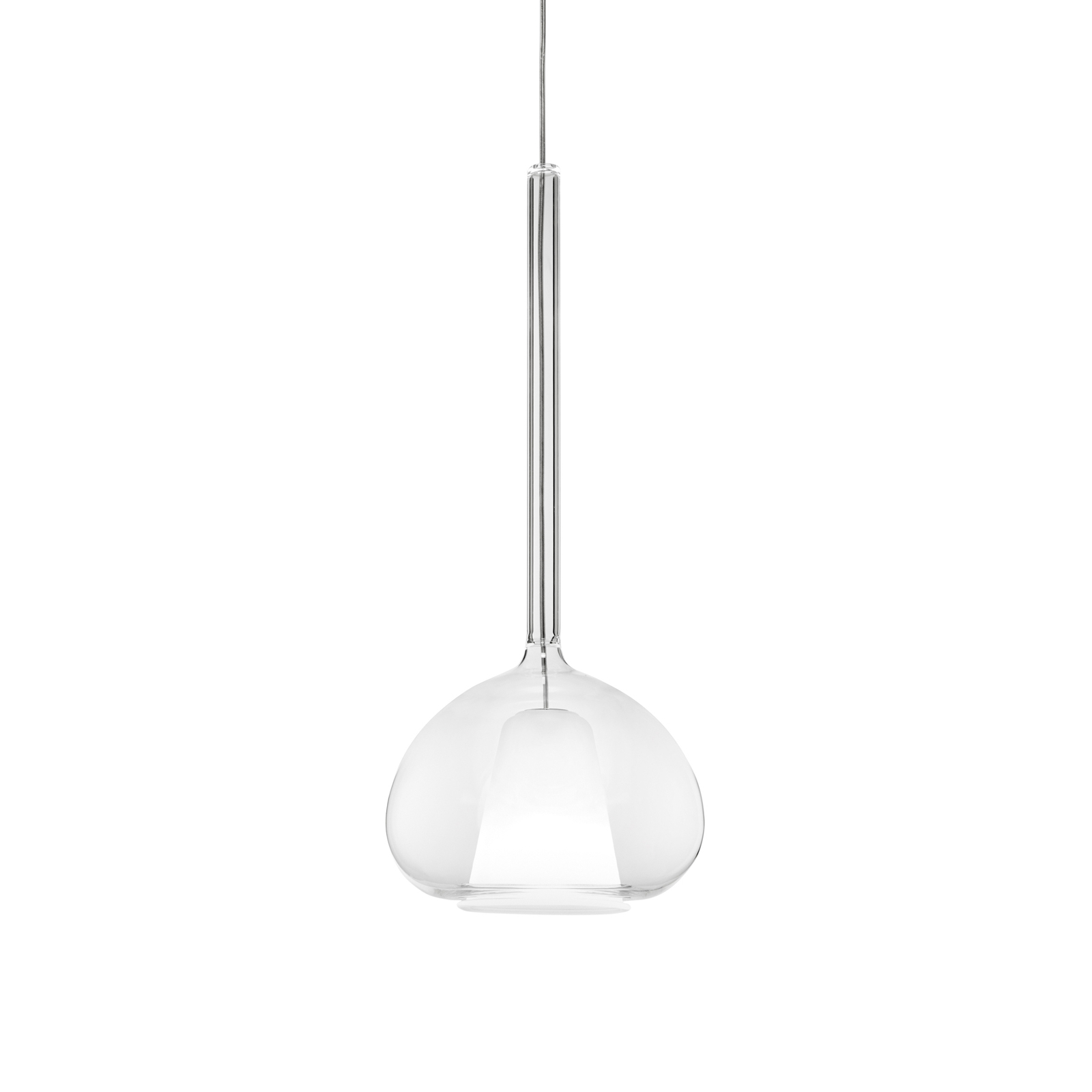 Beba pendant light, G9, 10 clear glass shades