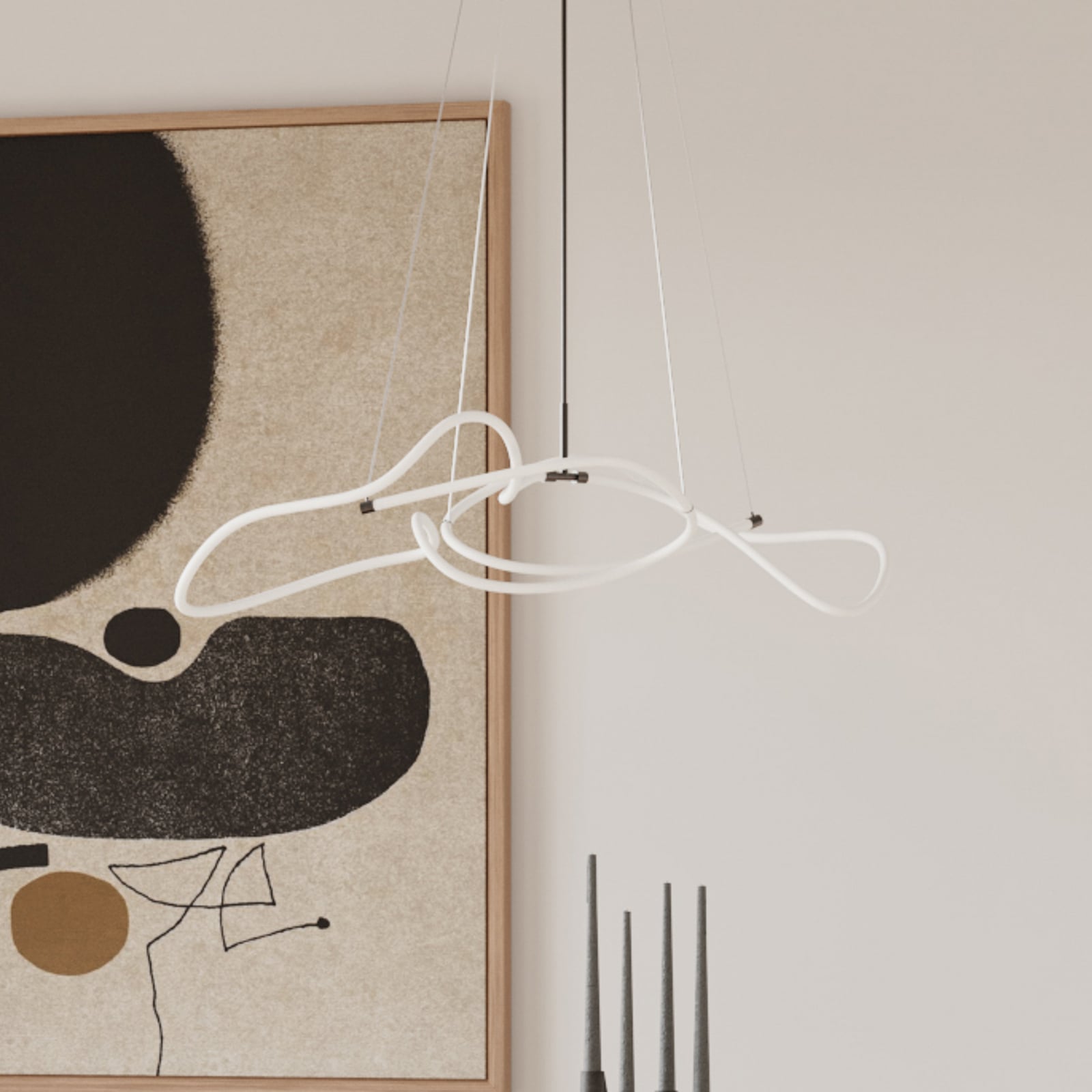 Ghost LED-hengelampe, 116 cm, neon - 101 Copenhagen