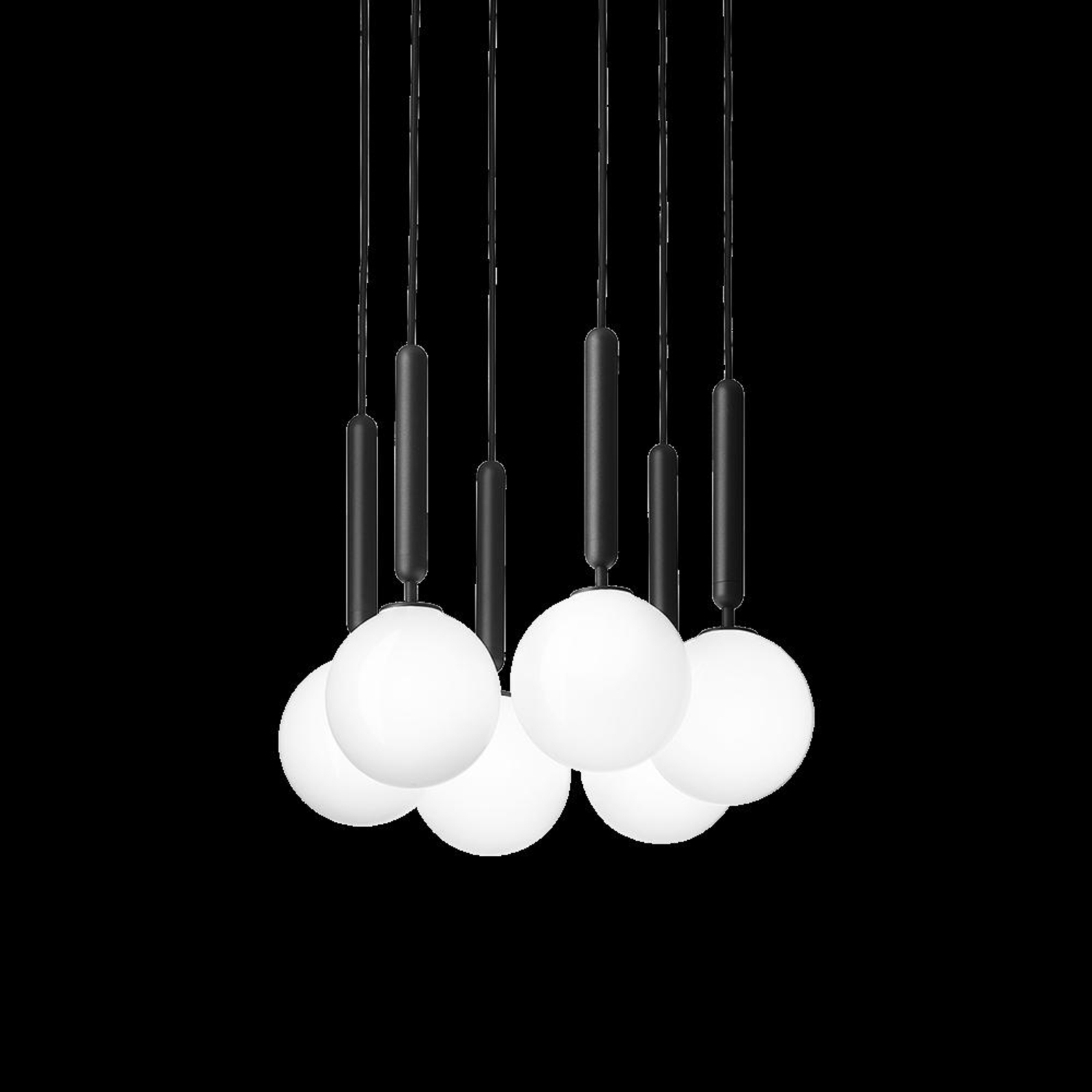 Nuura šviestuvas Miira 6, Ø 35 cm, pilkos/opalo spalvos, 6 lempų. Nuura šviestuvas Miira 6, Ø 35 cm, pilkos/opalo spalvos, 6 lempų.