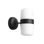 Hall LED-vegglampe, matt svart, 2 lyskilder - Northern