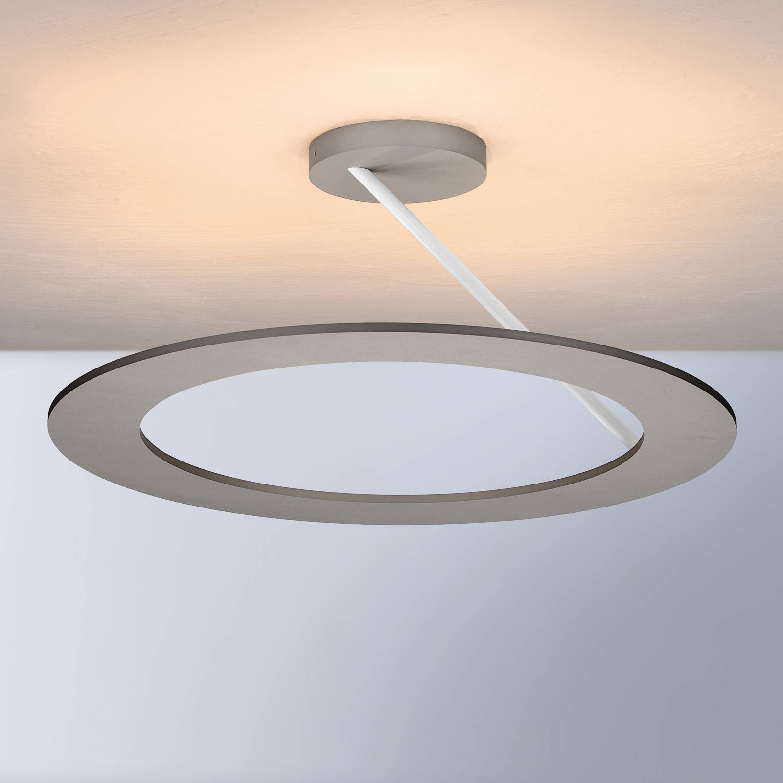 Bopp Stella loftlampe, 1 ring, Ø 45 cm, alu, hvid