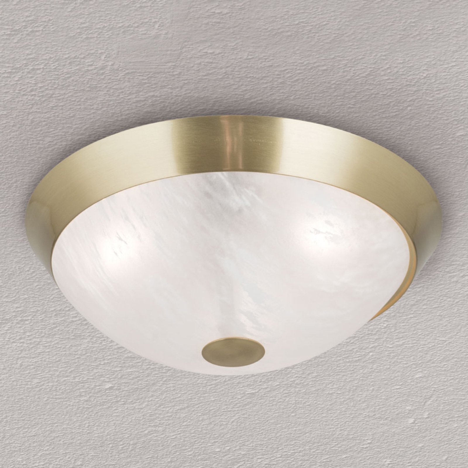 Класическа лампа за таван Jaya със стъклен абажур, 34 cm