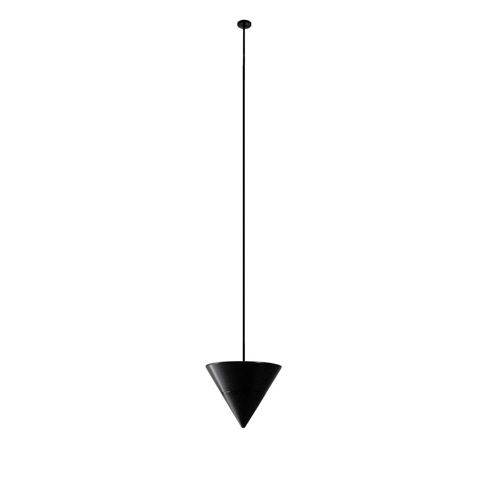 Karman Moonbloom hanging light 1-bulb Ø40cm 2,700K, for Living / Dining Room, aluminium, plaster, 16.8 W