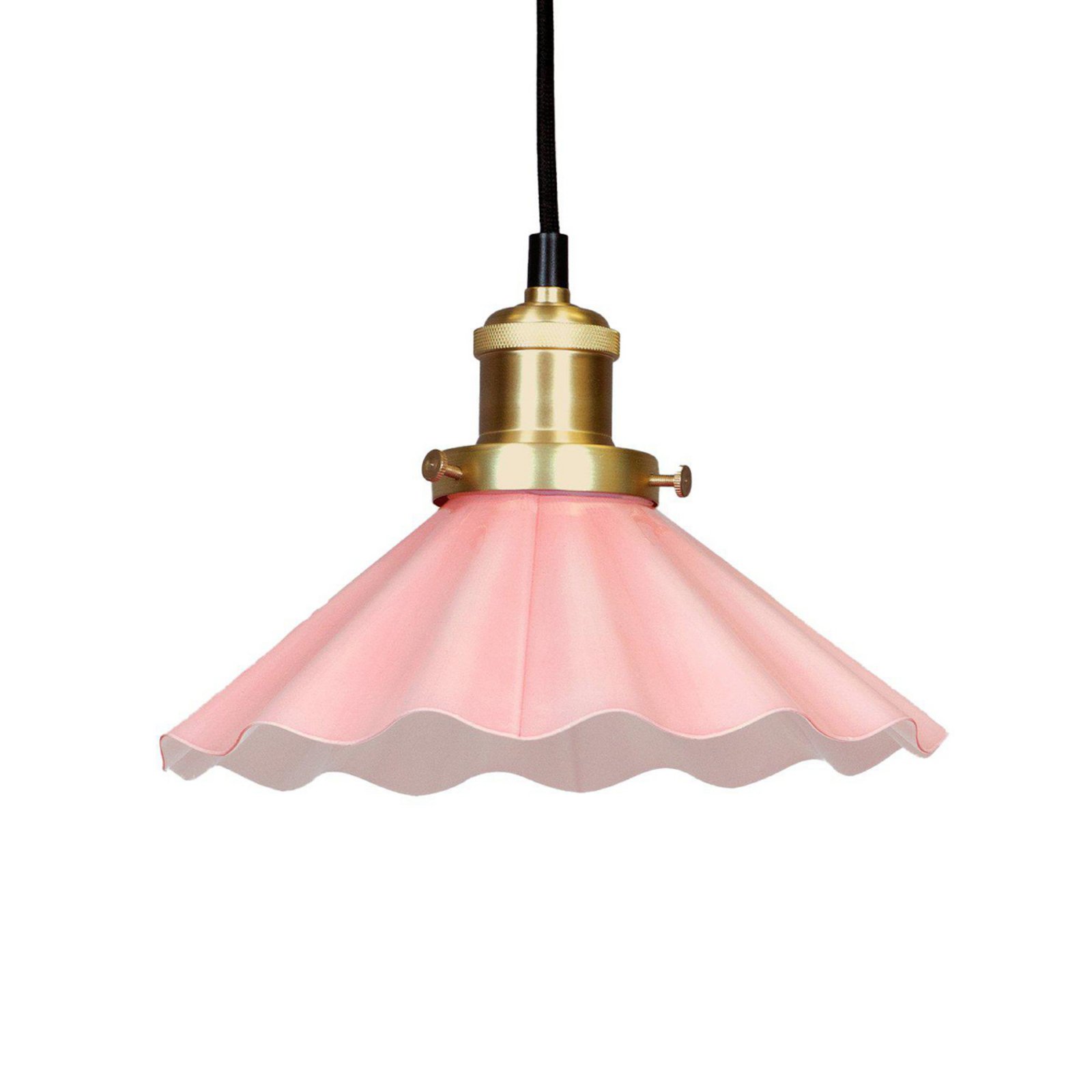 PR Home Lampa wisząca August, Ø 25 cm, różowa, wtyczka
