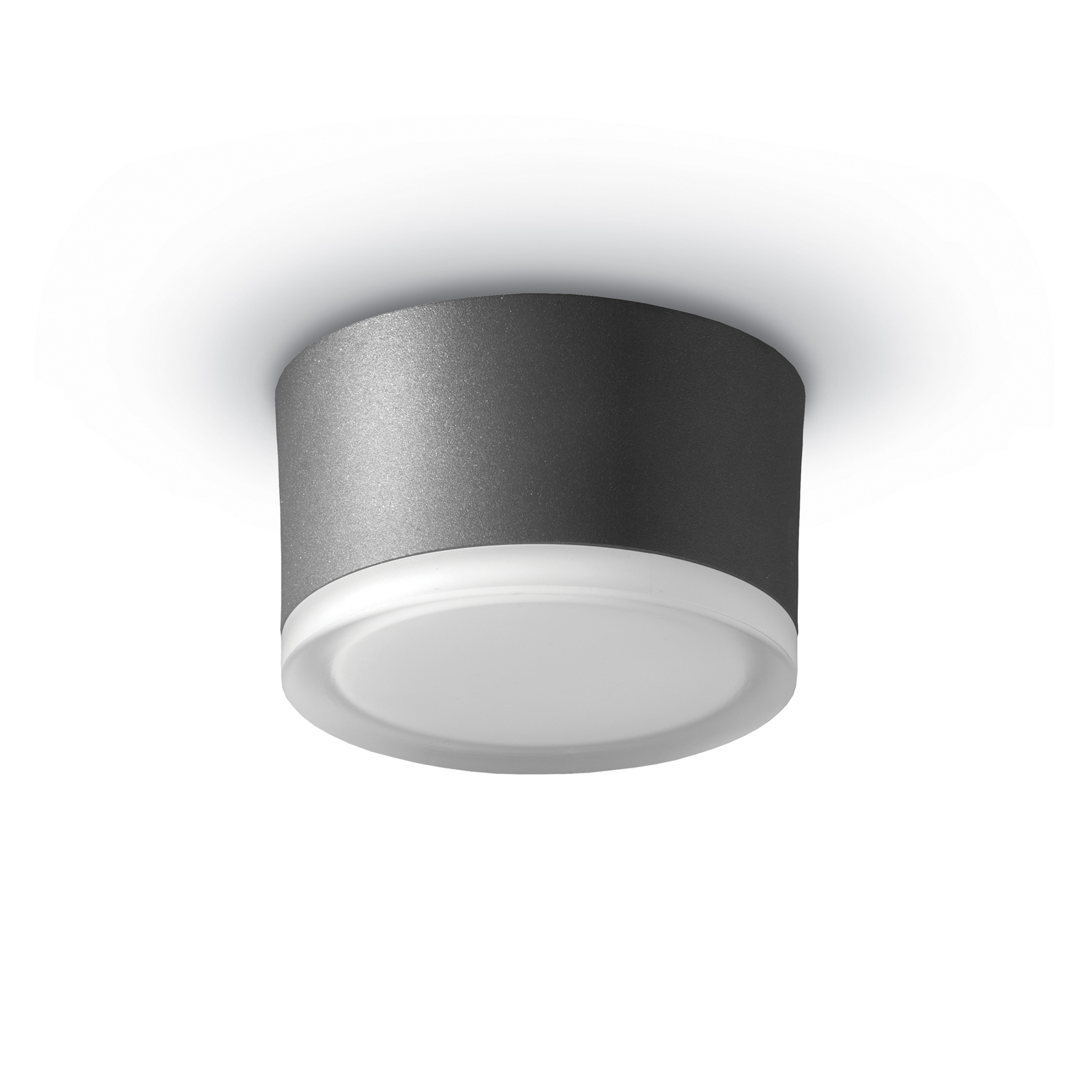LED plafondlamp 1420 voor buiten grafiet Ø 13 cm