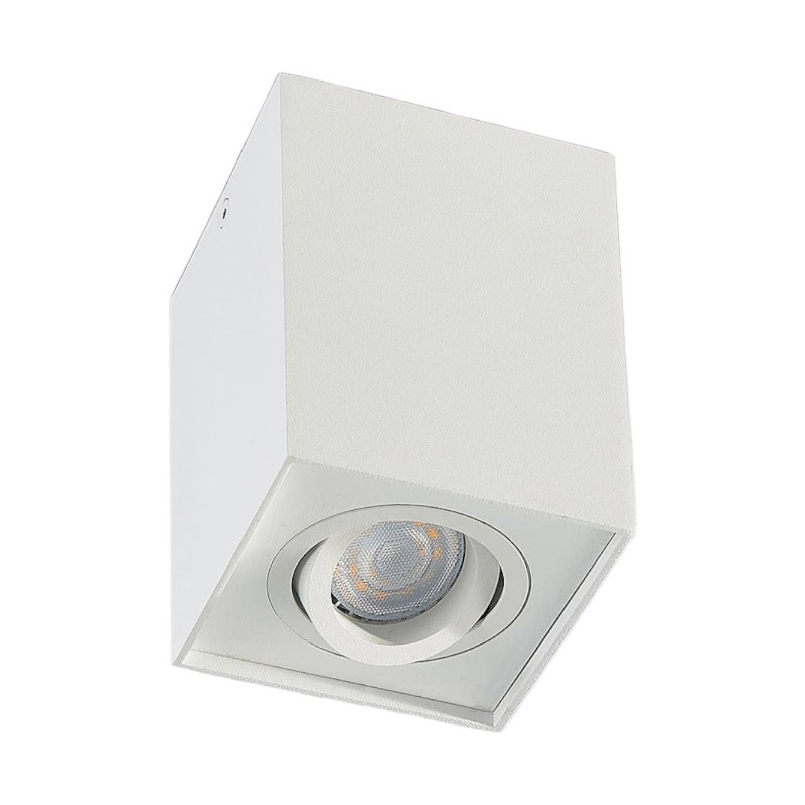 Arcchio Deckenspot Jolina, eckig, weiß, 13cm, Metall
