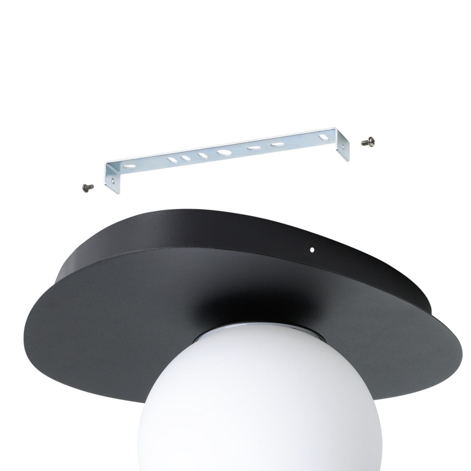 EGLO plafondlamp CASTROVIDO zwart 24 cm 1-lamp IP44 G9-LED