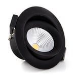 SLC One 360 ° LED încastrat negru 3.000K