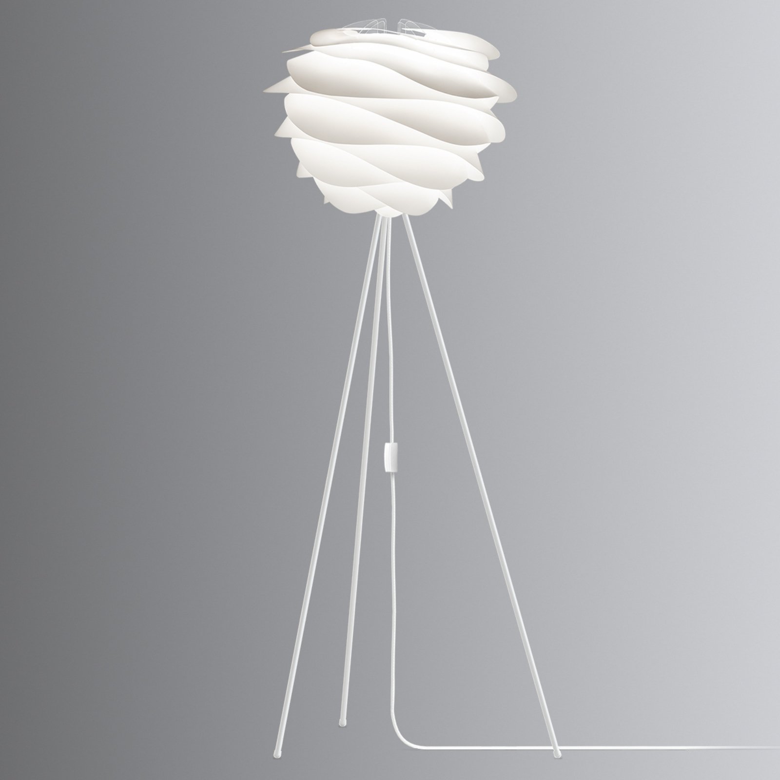 UMAGE Carmina -lattiavalaisin tripod valkoinen