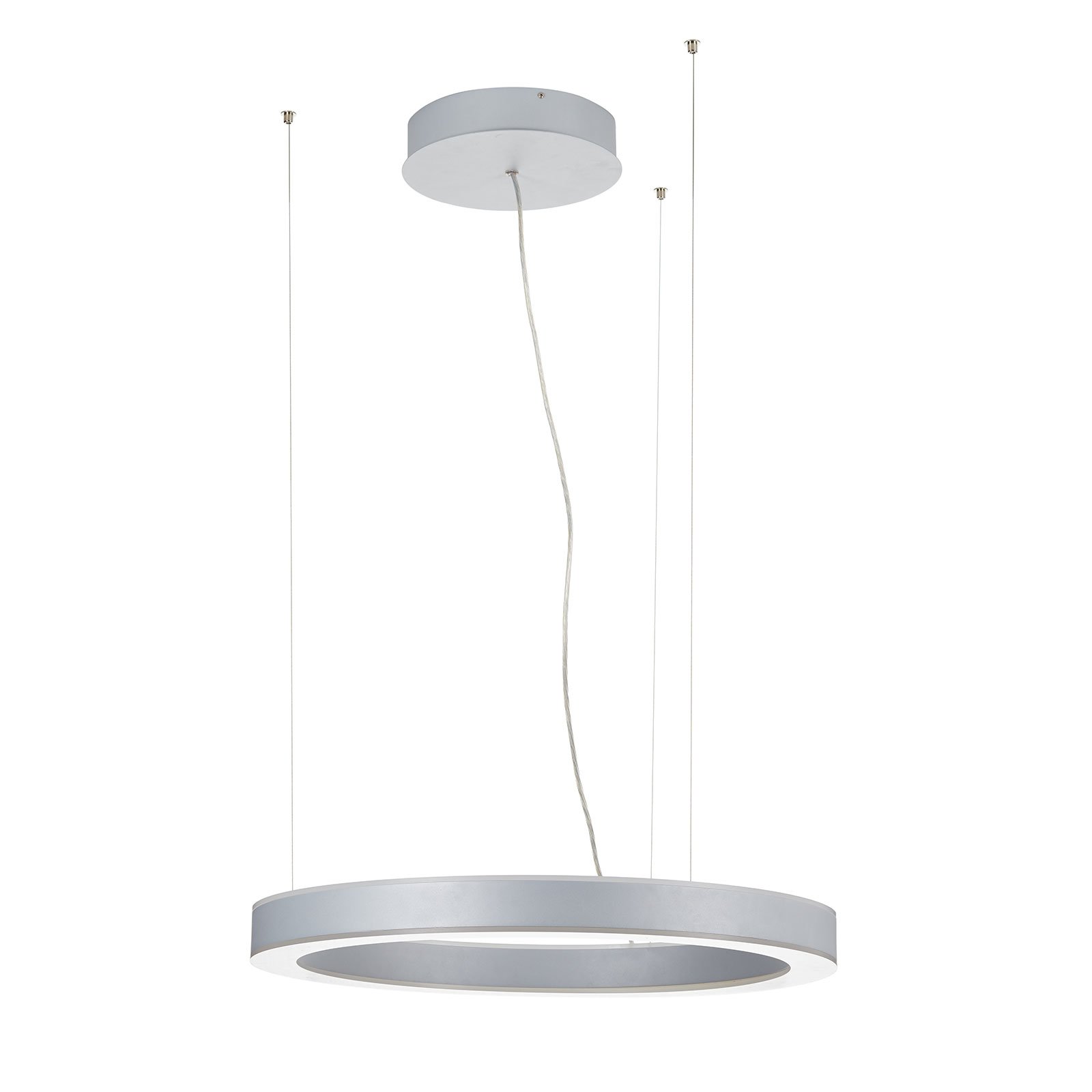 Arcchio Pietro LED hanging light silver 70 cm 90 W
