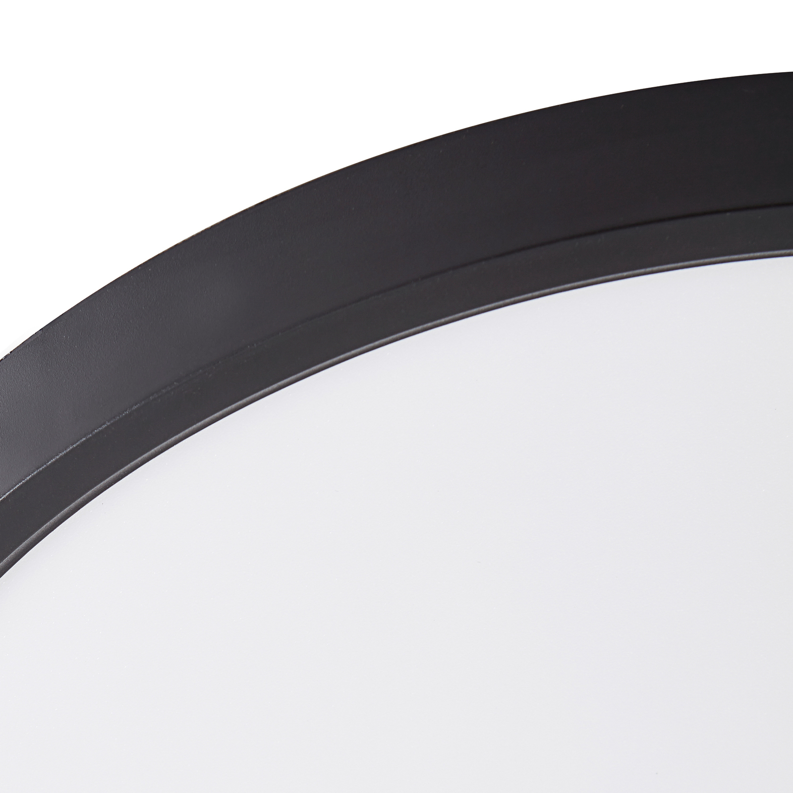 Lindby Plafonnier LED Pravin, Ø 50 cm, CCT, noir