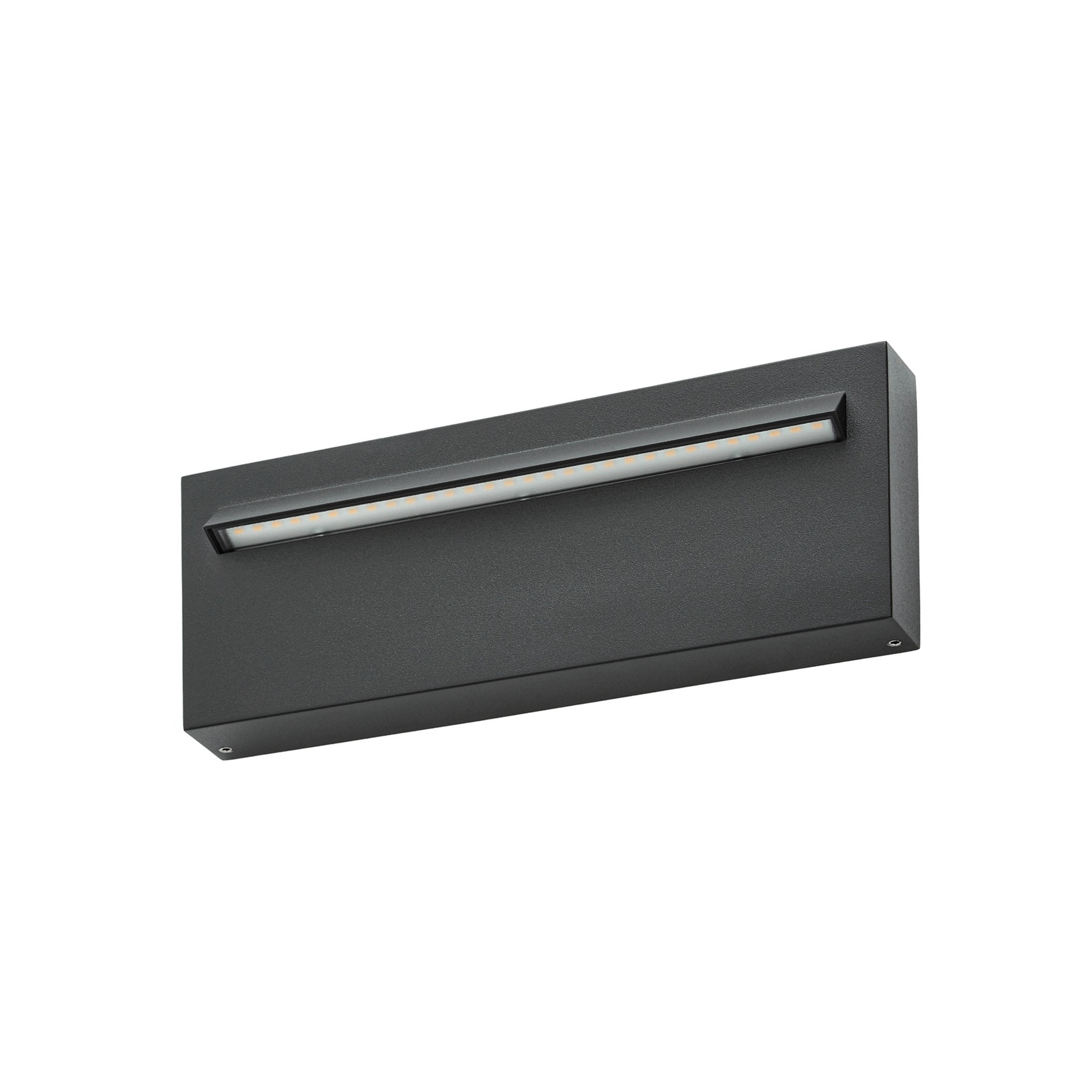 Joril LED-Außenwandleuchte, schwarz, 25 cm, Aluminium, IP65 - Lucande
