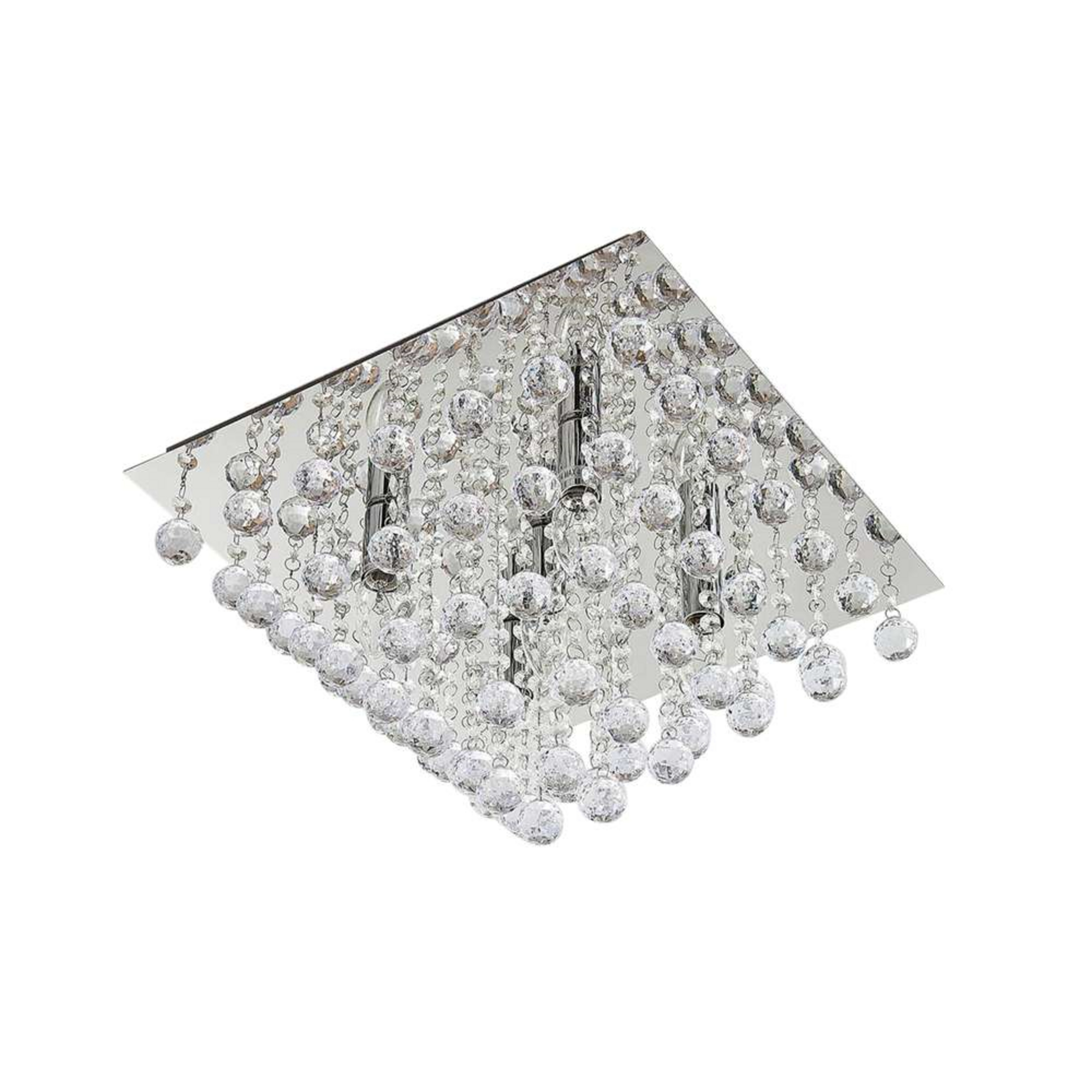Annica Square Stropní Lampa Chrome/Clear - Lindby