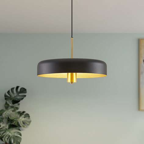 Lucande Filoreta lampa wisząca, 45 cm, czarna