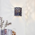 Lucande fali lámpa Aeloria, fekete, vas, 32,5 cm, E27