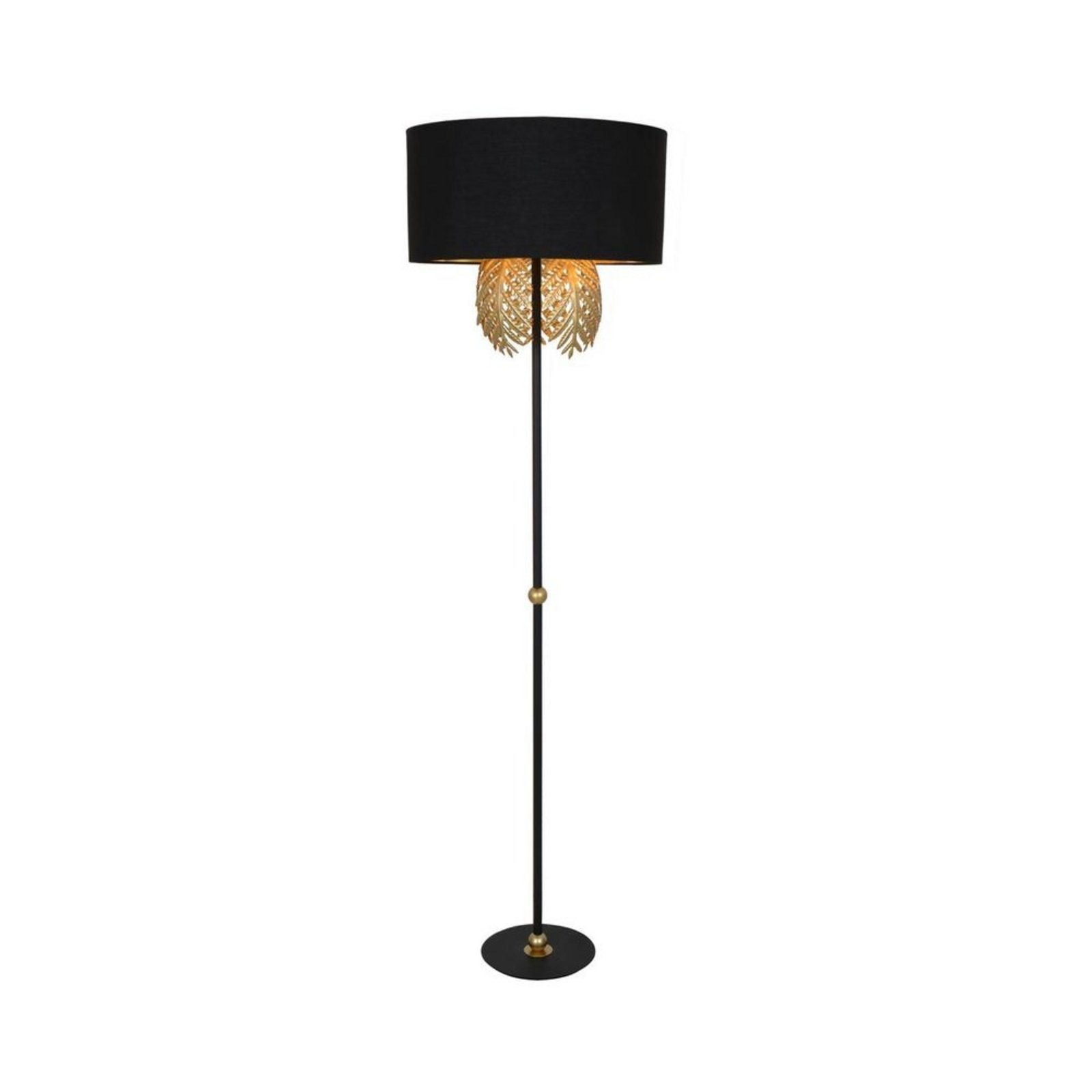 Malviras Stojací Lampa Black/Gold - Lucande