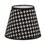Sofia lampshade 15.5 cm, houndstooth pattern black