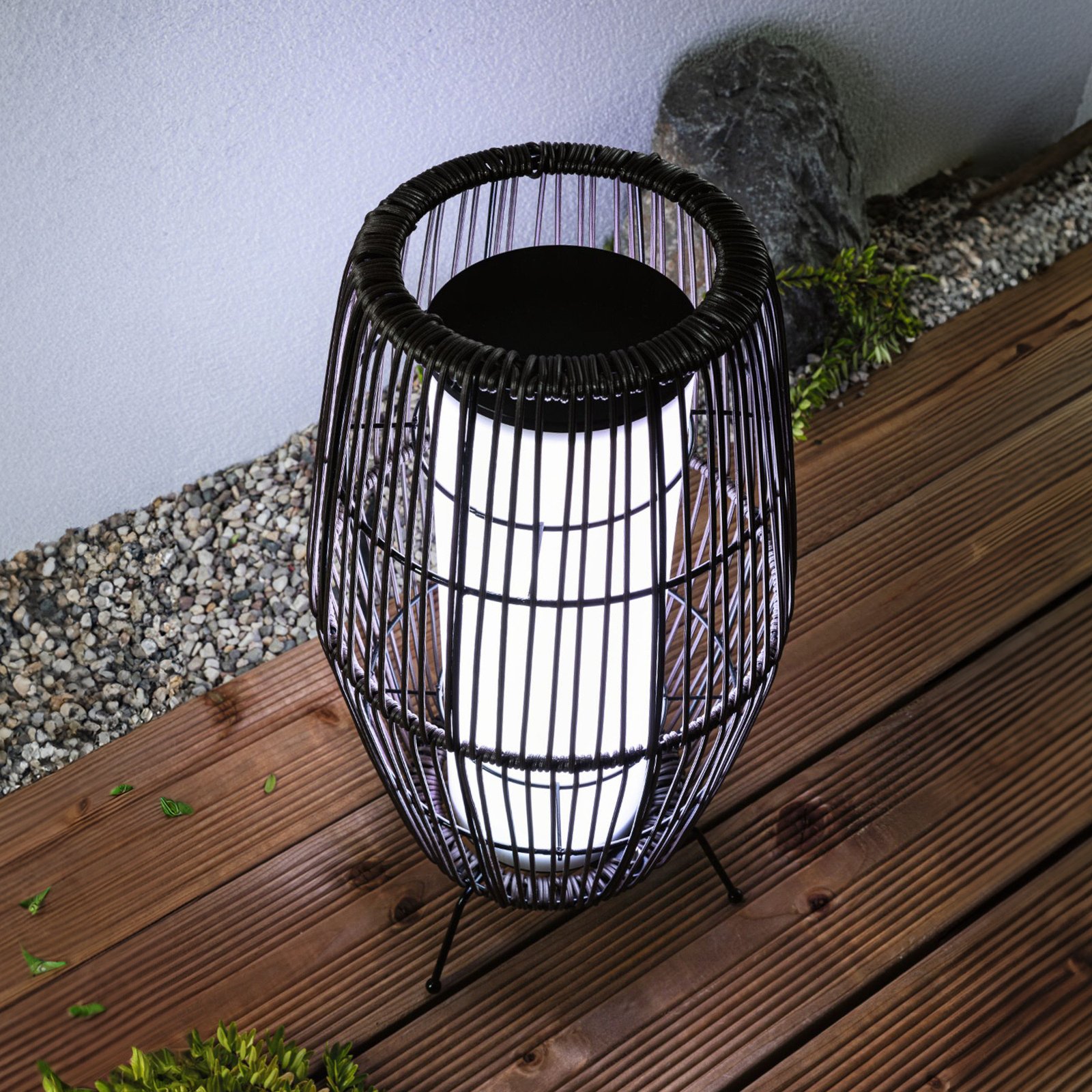 Paulmann Plug & Shine LED-Leuchte Basket RGBW, 40 cm, ZigBee