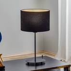 Lampe de table Golden Roller h 50 cm noir/doré
