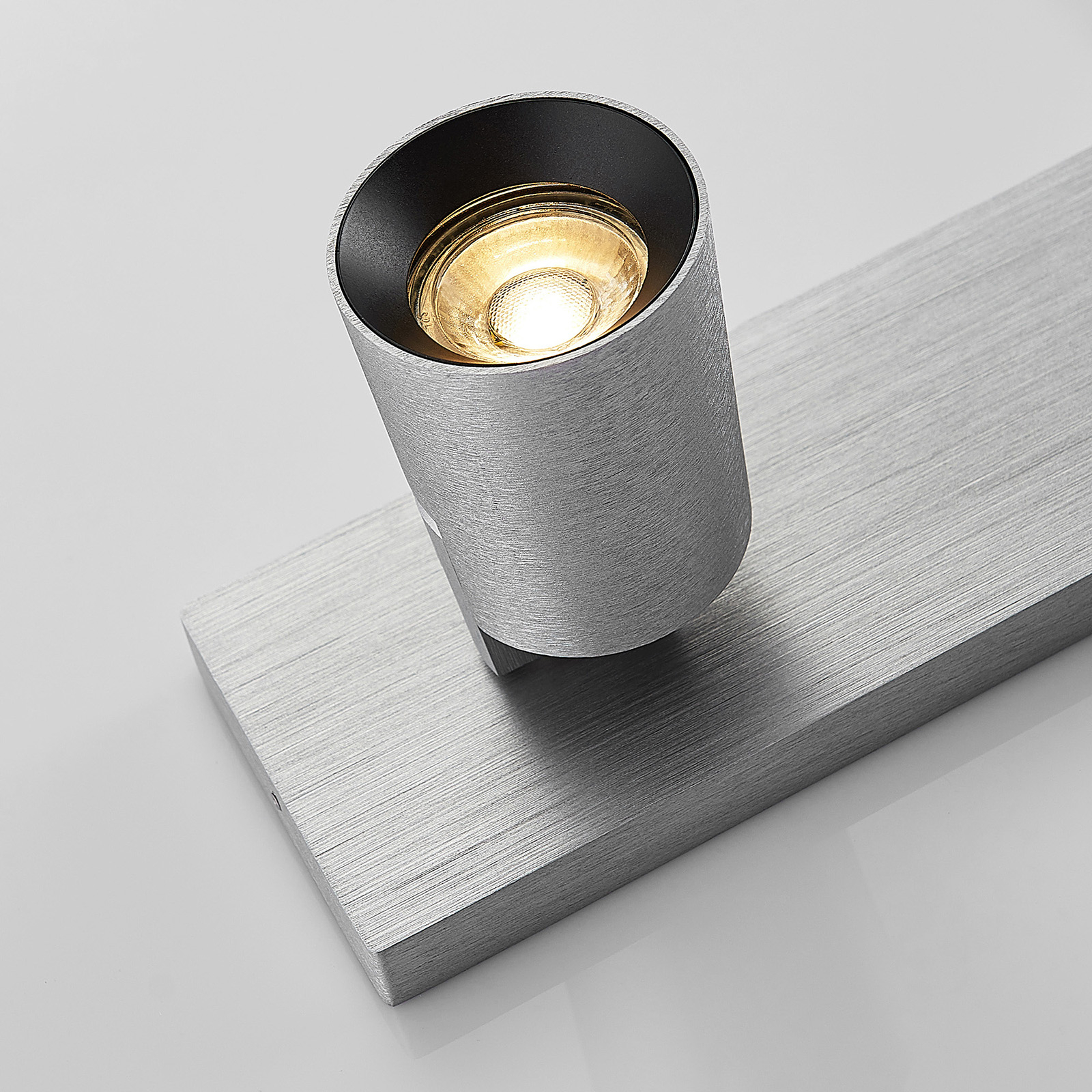 Arcchio Iavo downlight, angular, aluminium, 3-bulb