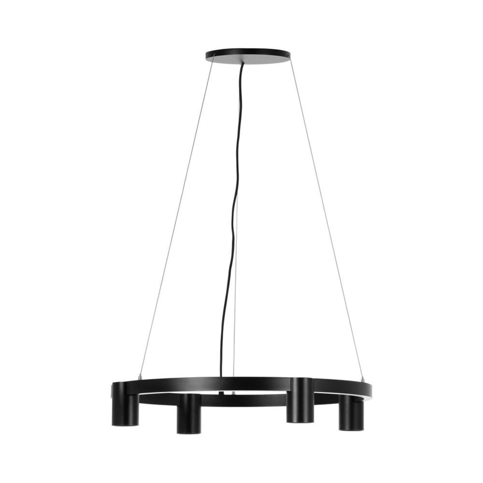 Brinja 4 Round Lustră Pendul Black - Arcchio