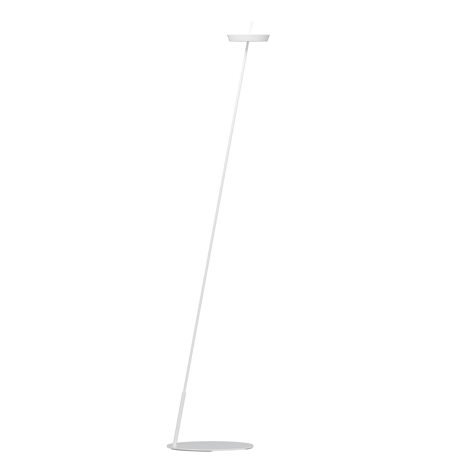 LED-akku-maavalaisin Mahina, valkoinen, korkeus 130 cm, metalli, CCT