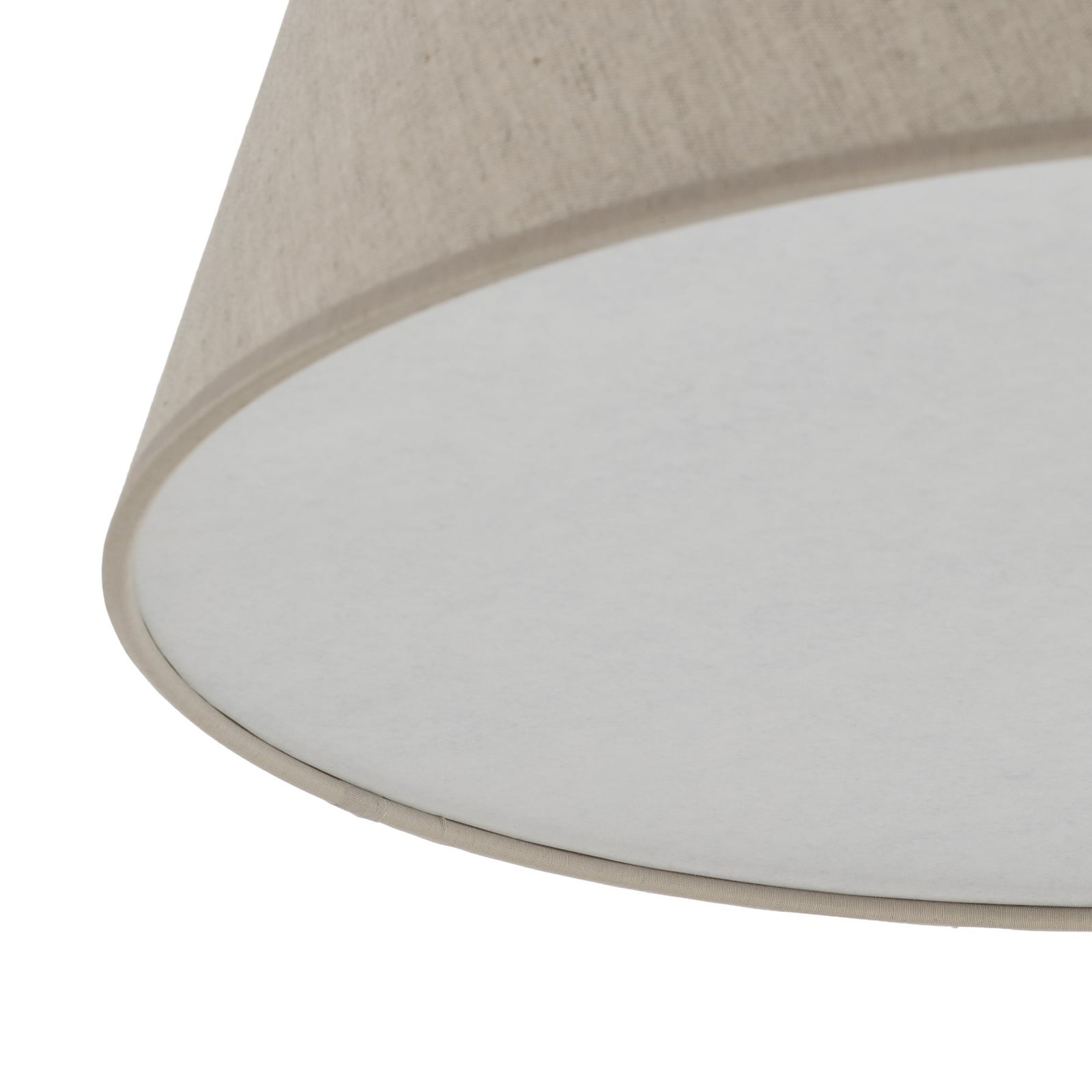 Stropna svetilka Formo, bež, lan, Ø 38 cm, E27 Stropna svetilka Formo, bež, lan, Ø 38 cm, E27