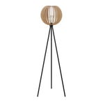 Lampe sur pied Clay Noir/Bois - Envostar