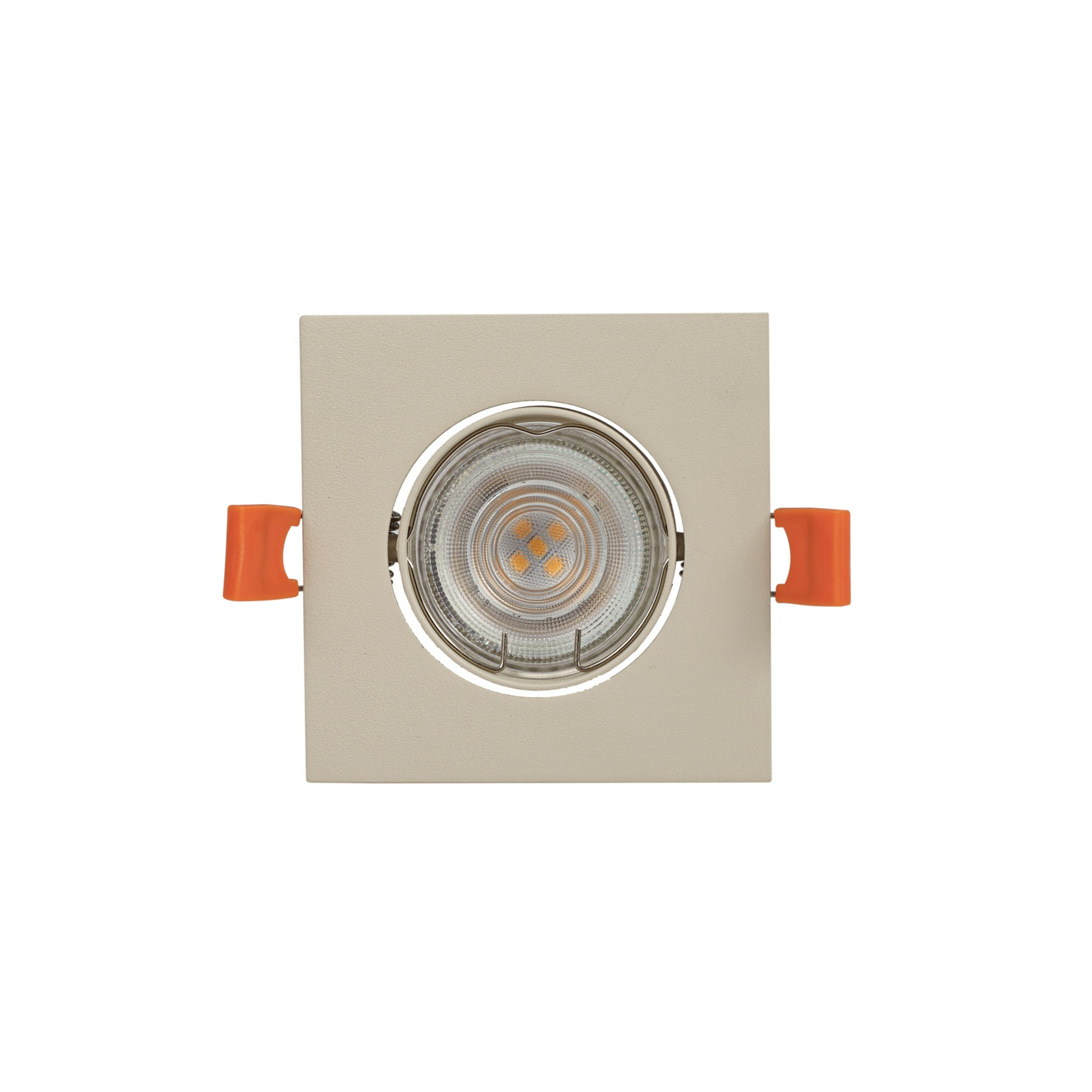 Fibur-uppovalaisin, beige, 9 cm, GU10 - PRIOS