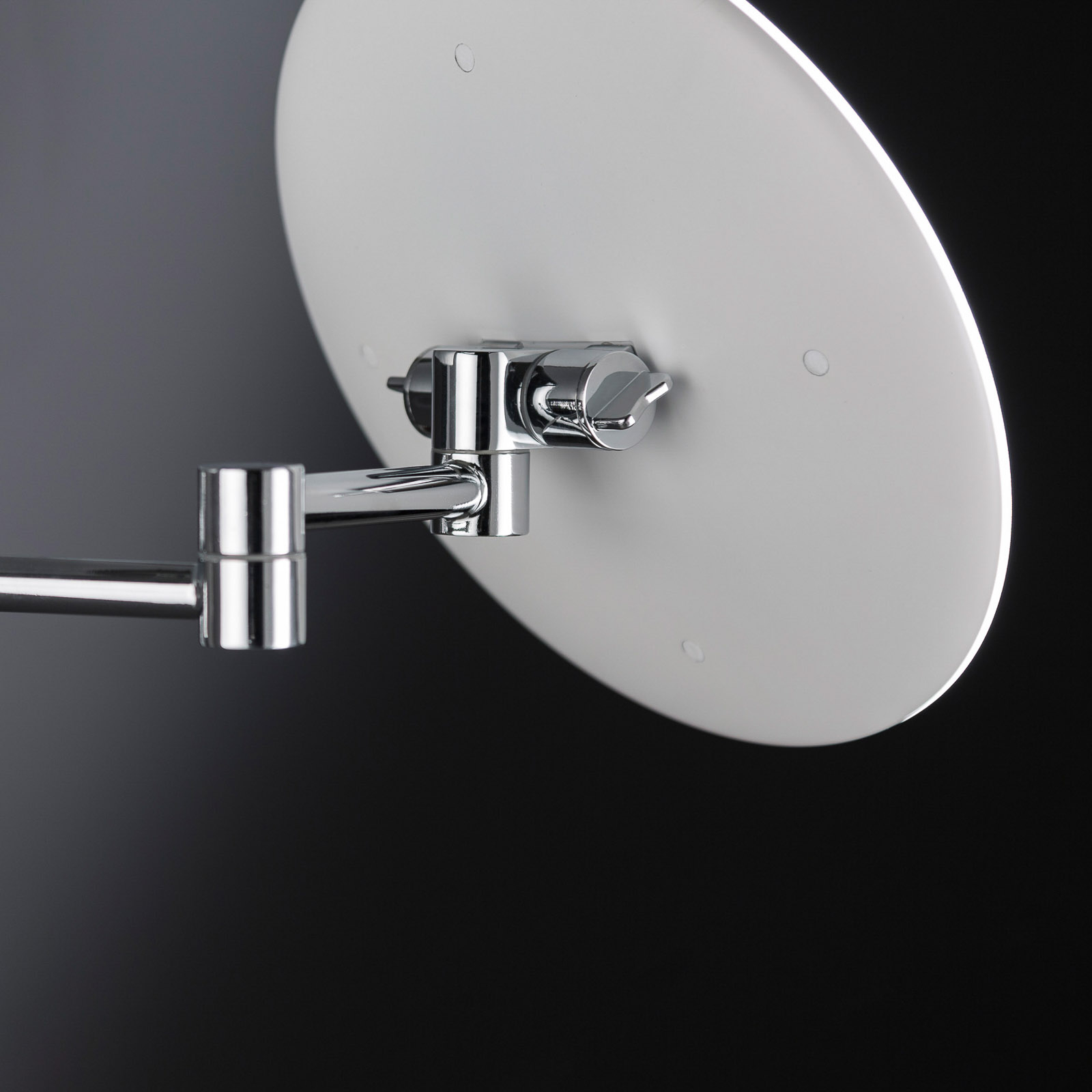 Wofi Tom cosmetic mirror with LED lighting, for Bathroom, metal, plastic, 3 W, energy efficiency: A+