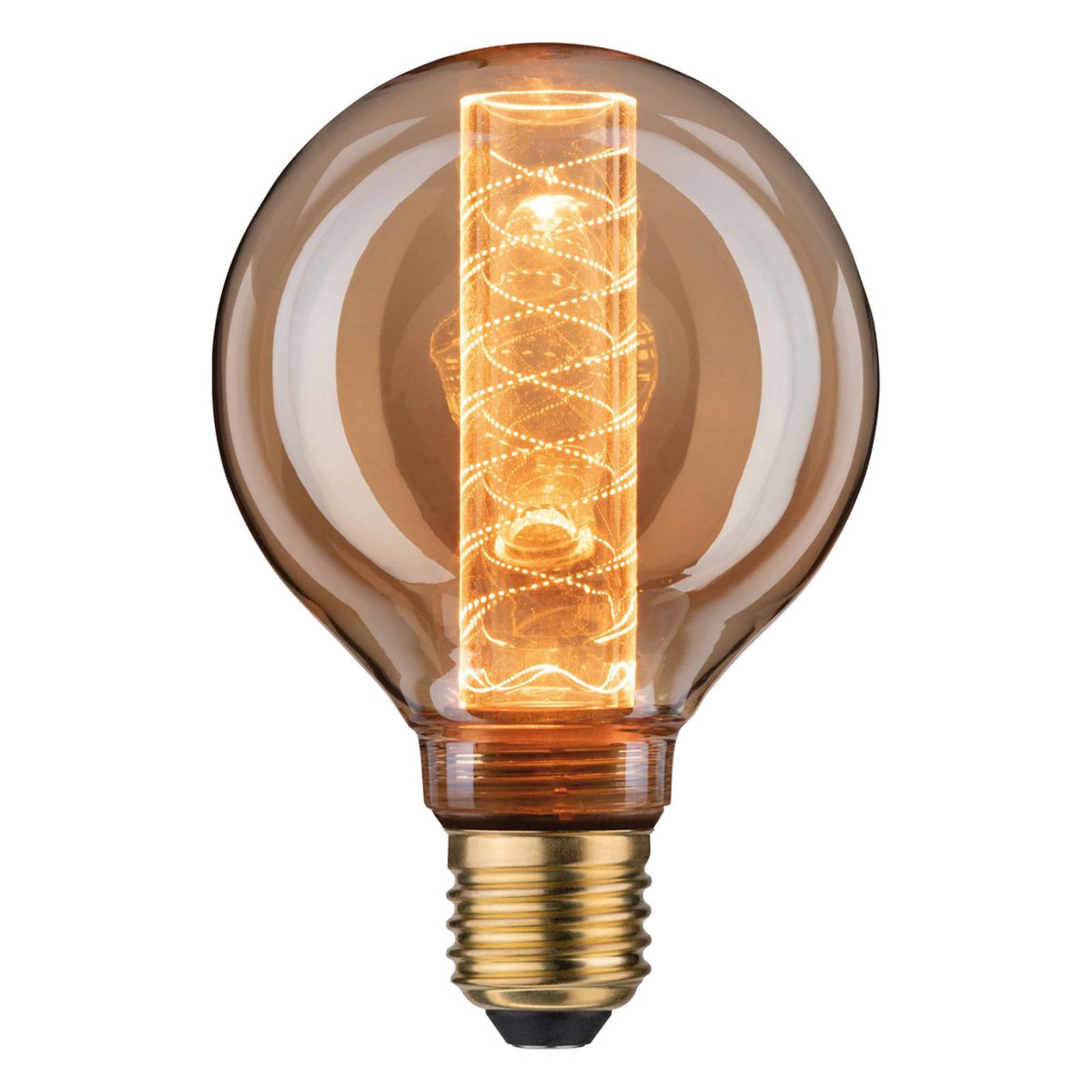 LED gömb lámpa E27 4W G95 Inner Glow spirálminta