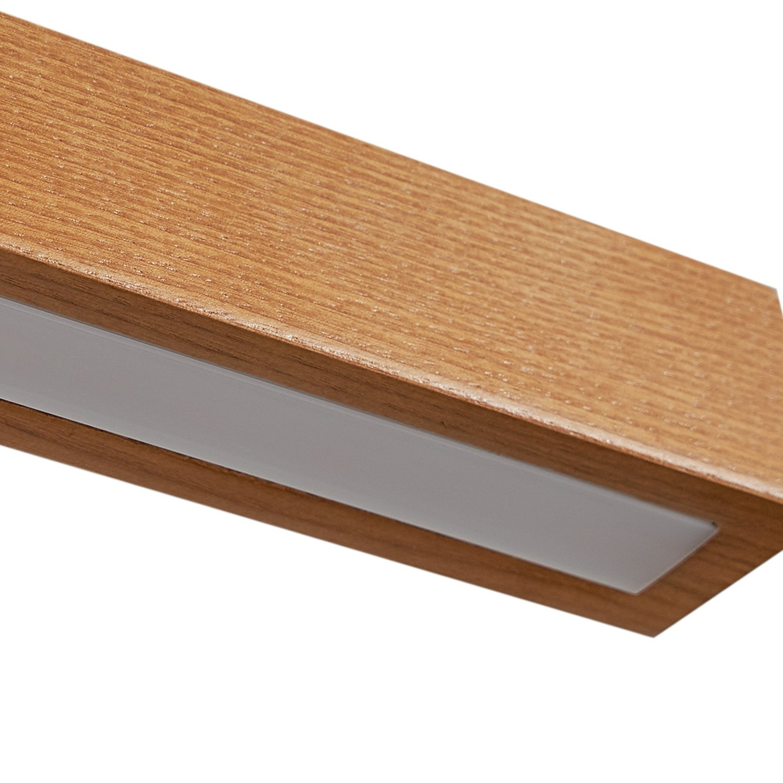 Lucande LED-Hängeleuchte Nihalo, Holz, 12 cm, dimmbar, CCT