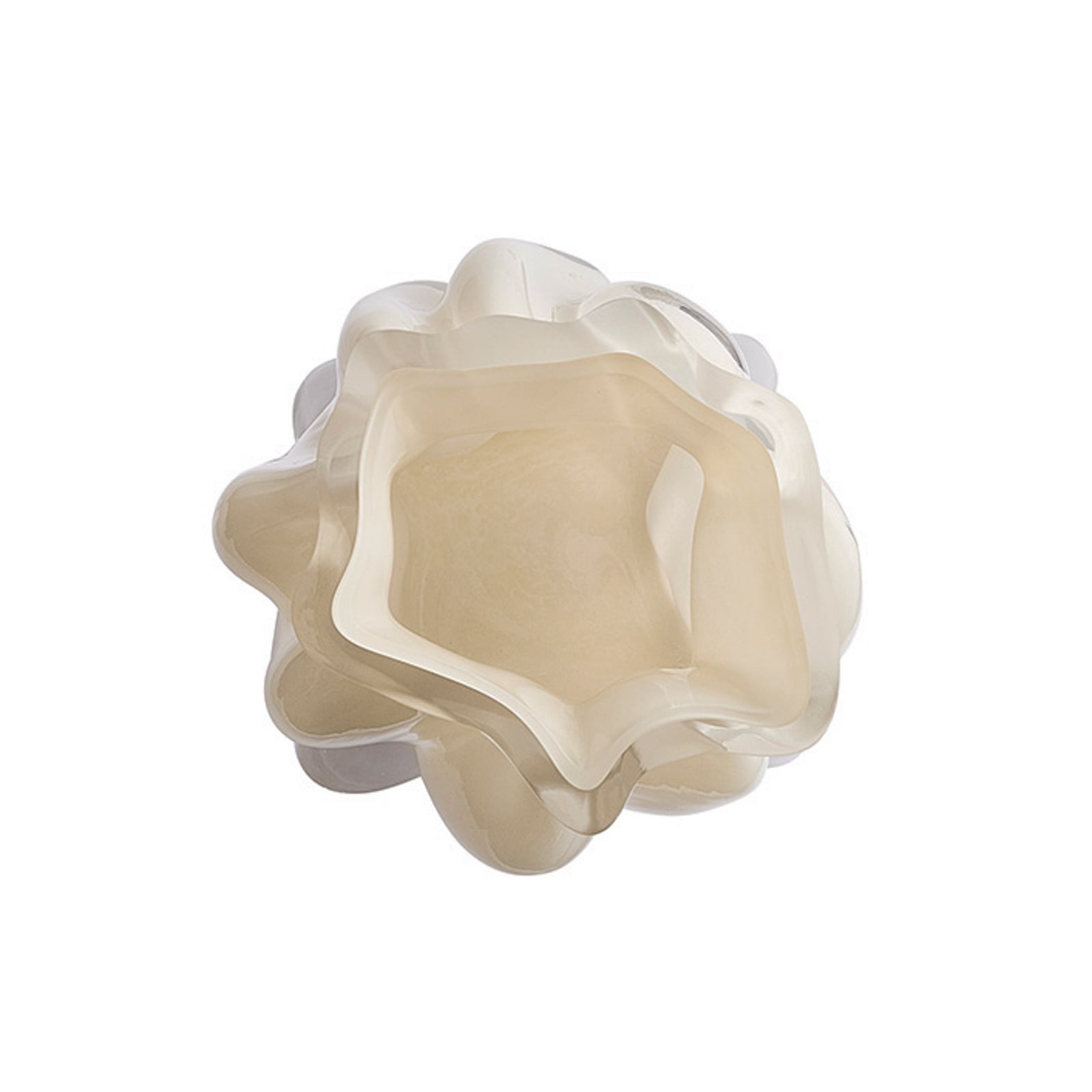 Vena Vase, cremefarvet, højde 29 cm, længde 20 cm, glas – AYTM Vena Vase, cremefarvet, højde 29 cm, længde 20 cm, glas – AYTM