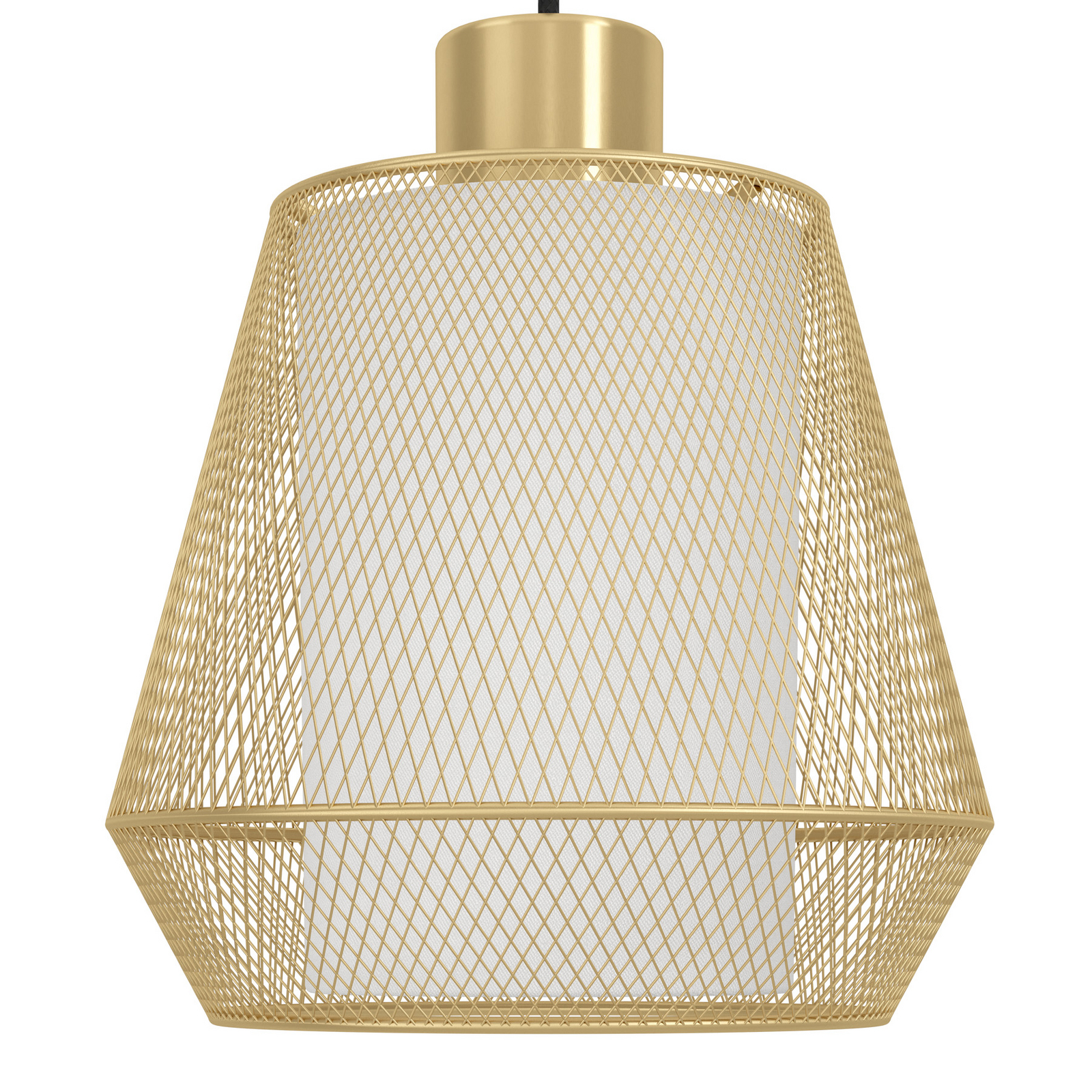 Ciudadela-riippuvalaisin, musta/messinki, 3-valo.