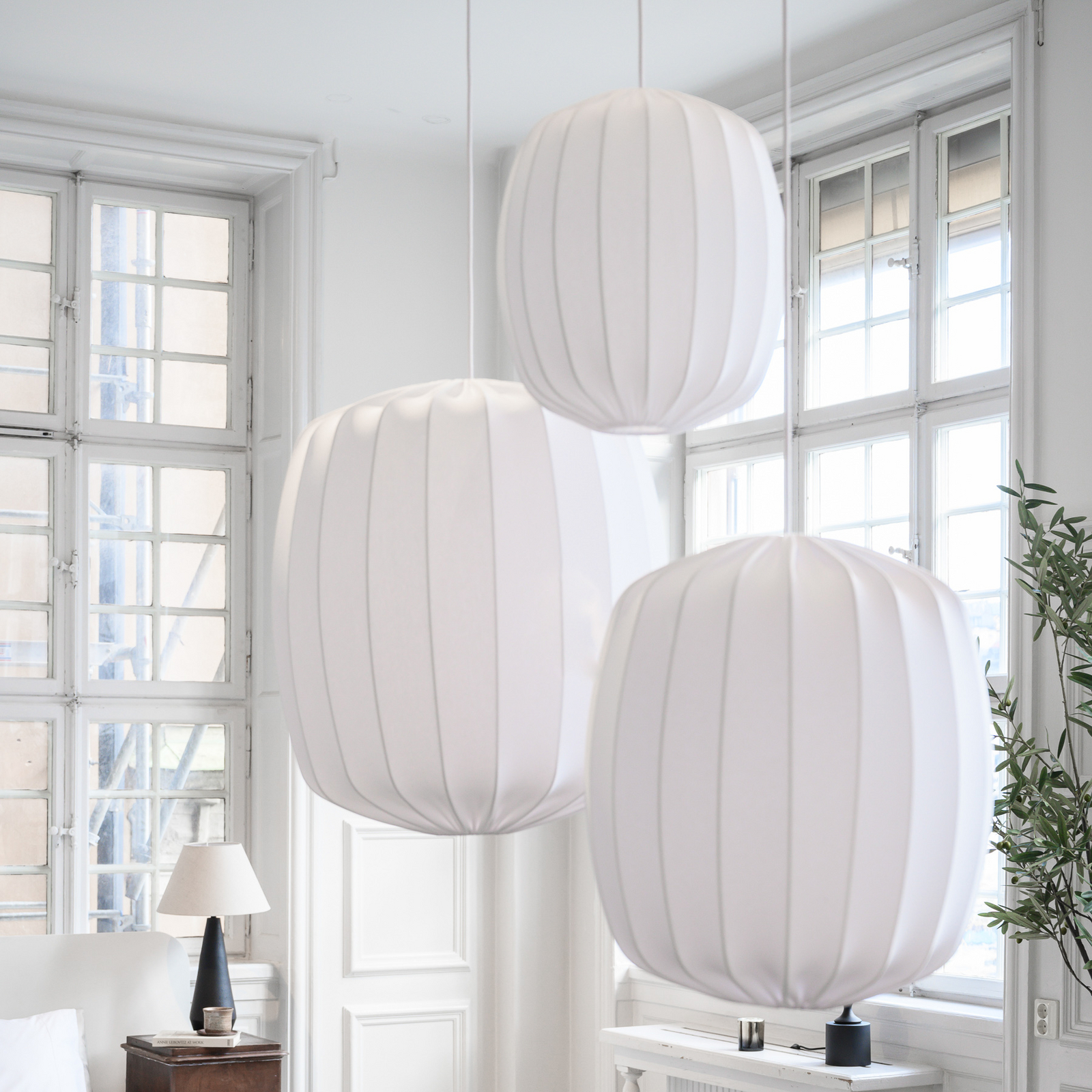 Prisma 45 Schirm Linen White - Watt & Veke