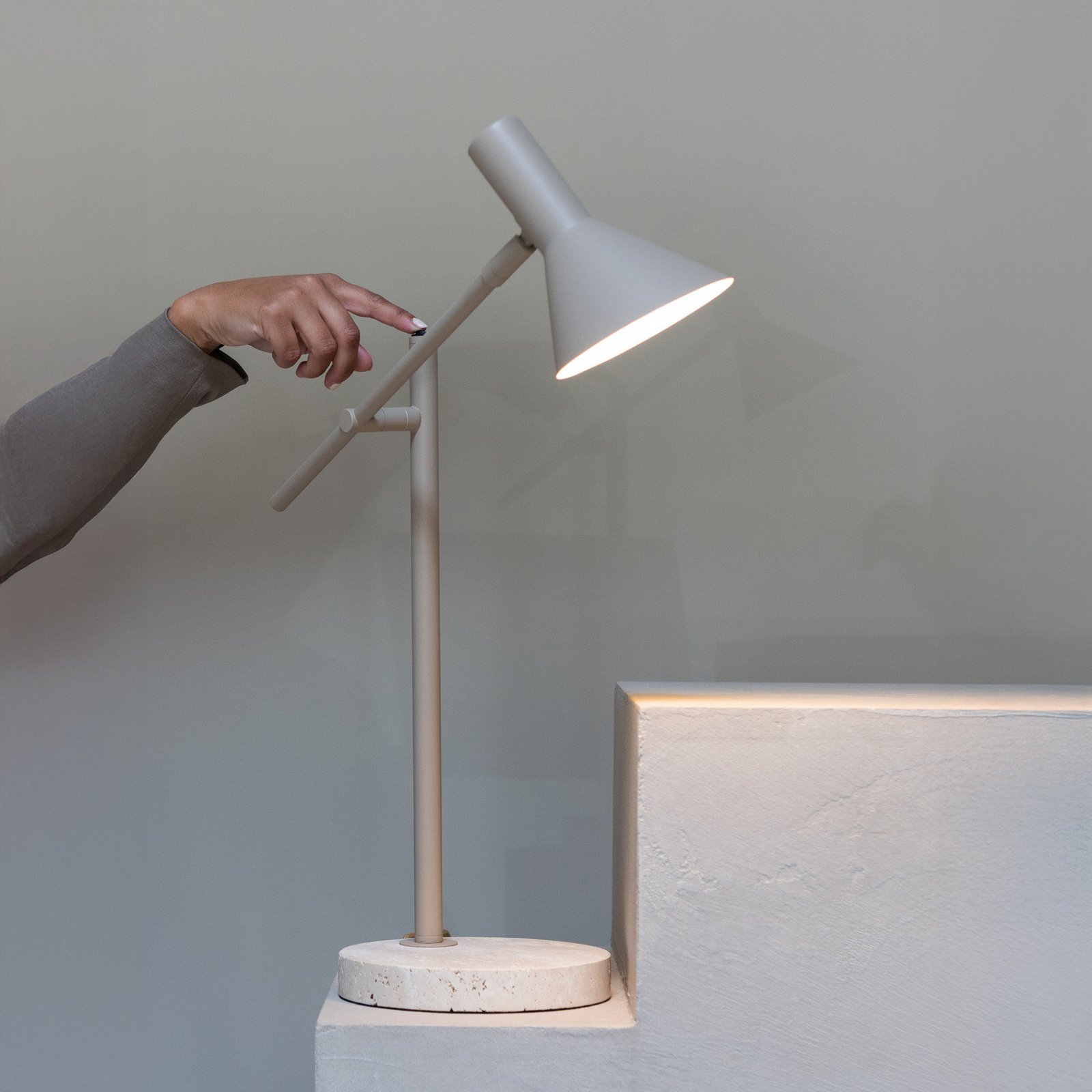 IT'S ABOUT ROMI Tischlampe Izmir, sandfarben, Höhe 59 cm