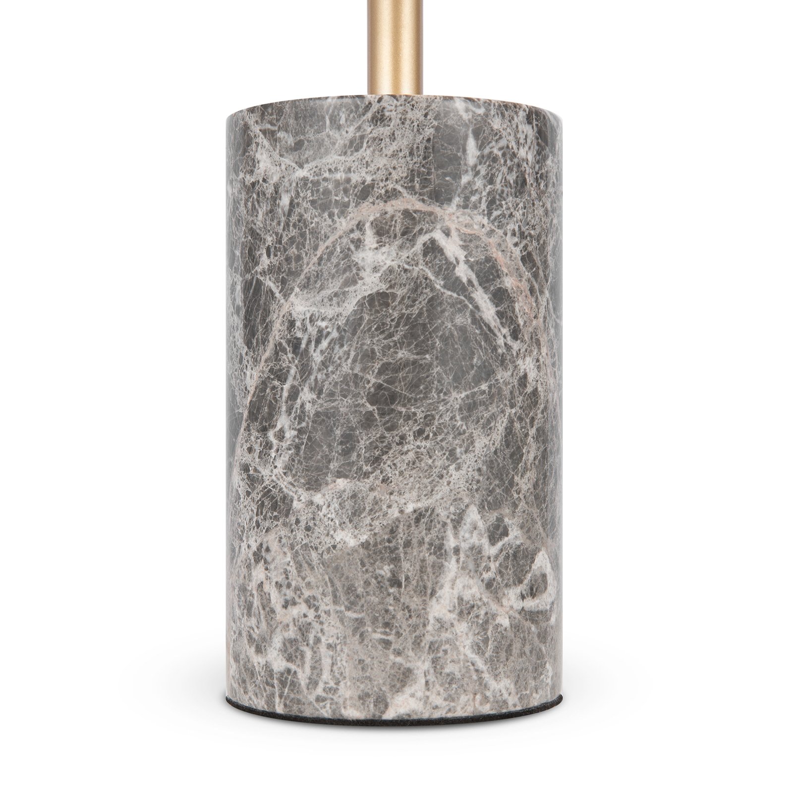 Maytoni Lampe de table LED Kyoto, gris, hauteur 46 cm, marbre