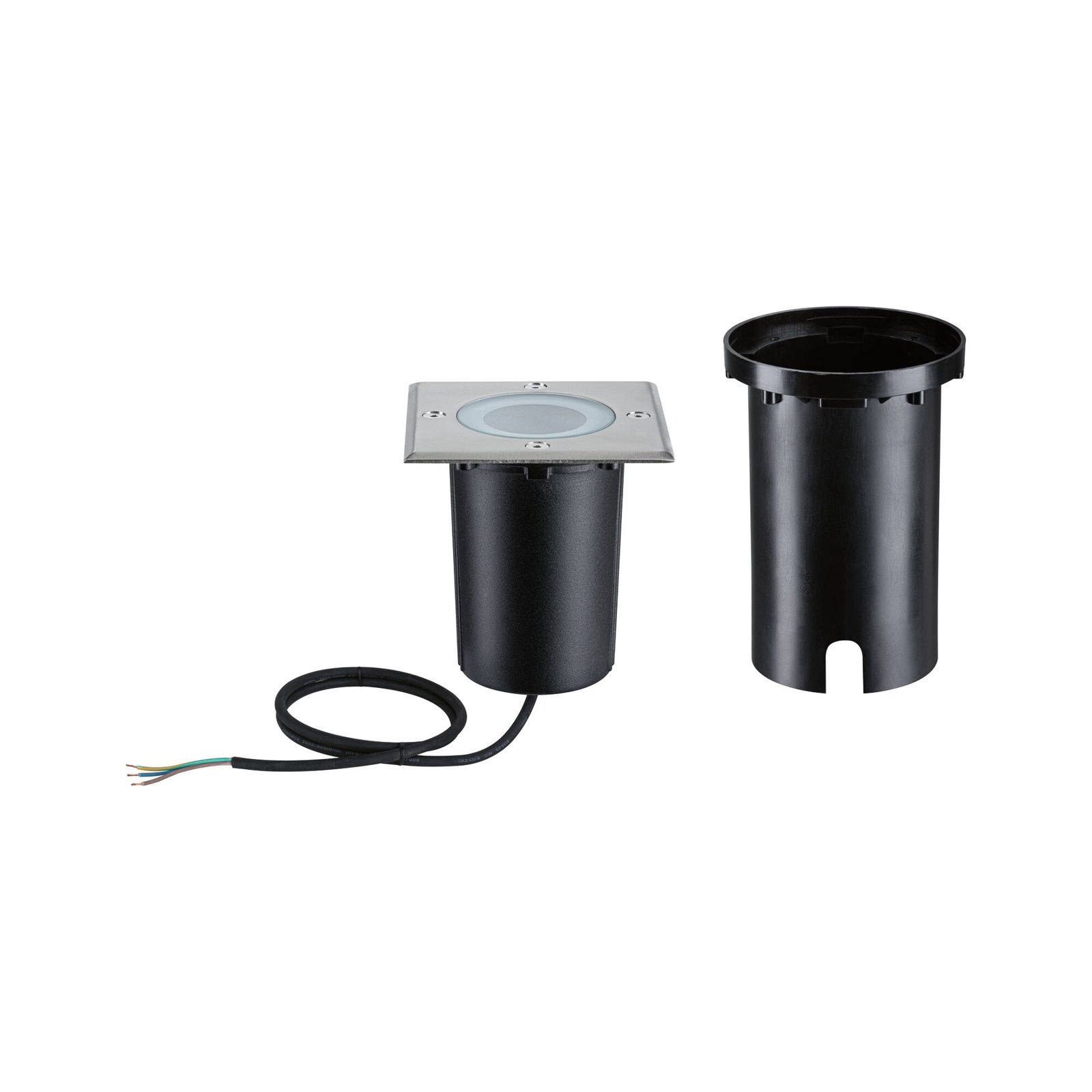 Floor Outdoor Recessed Ground Spot Round IP67 SWR Brushed Iron/Alu - Paulmann