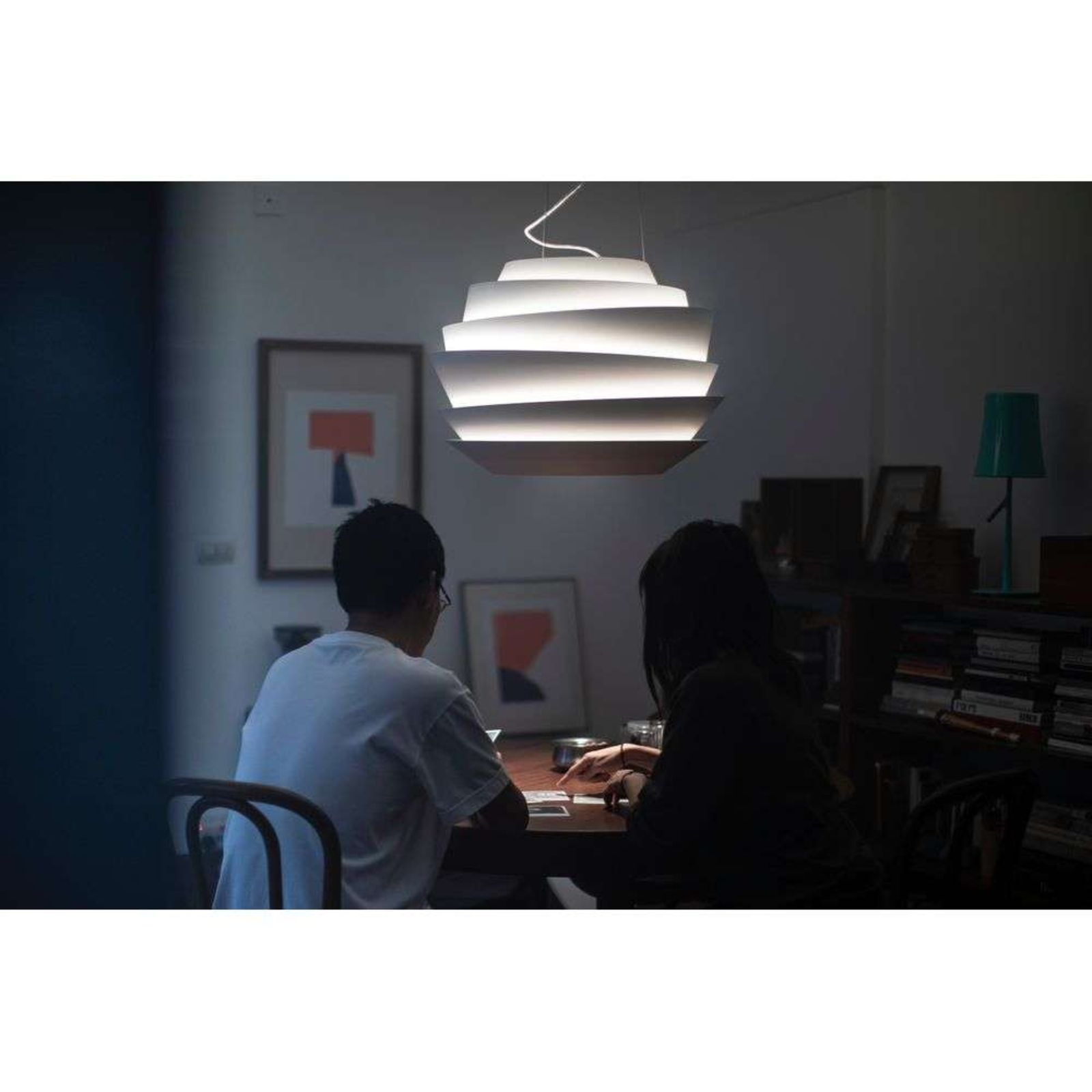 Le Soleil Lustră Pendul E27 & GU10 White 3,5m - Foscarini