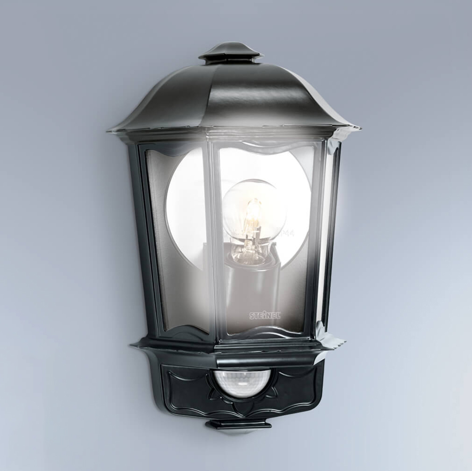 STEINEL L 190 S sensor outdoor wall lamp black