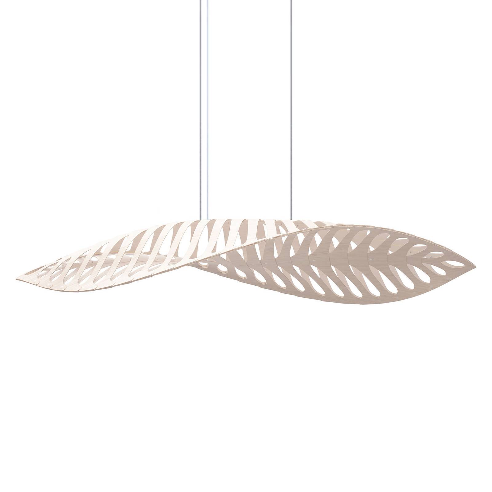 david trubridge Navicula pendant 144 cm white, for Living / Dining Room, bamboo, nylon, 7.7 W, L: 144 cm, W: 57 cm, H: 20 cm
