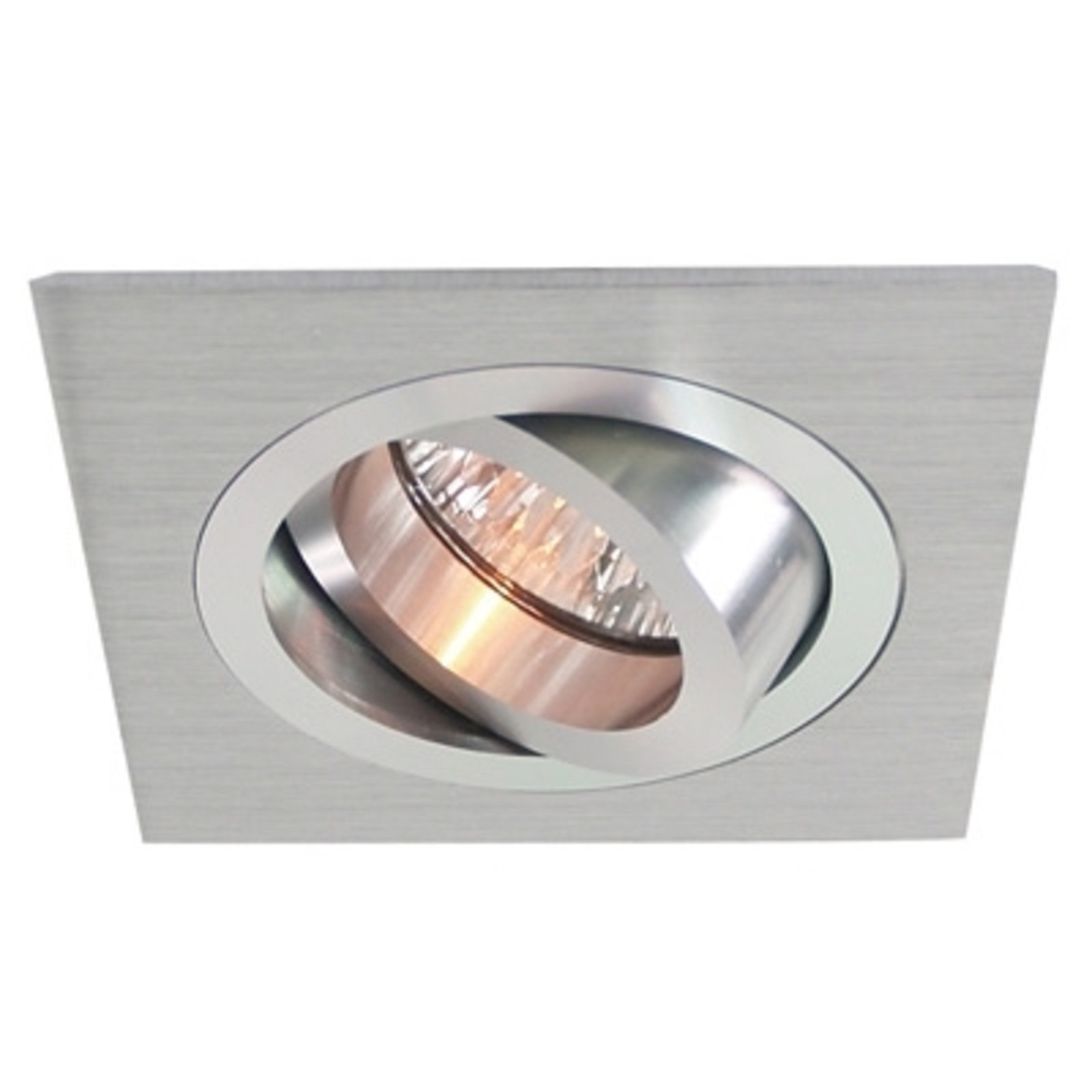 Deko-Light Pivotable alu recessed light, 9.2 x 9.2,, for Living / Dining Room, aluminium, GU5.3 / MR16, 50 W, energy efficiency: A++, L: 9.3 cm, W: 9.3 cm