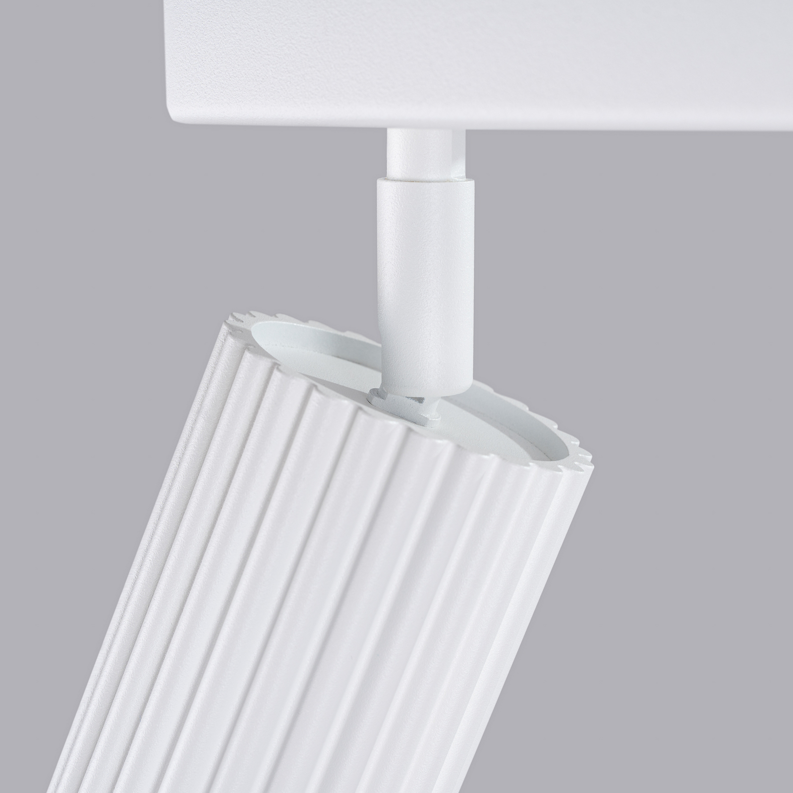 Deckenstrahler Karbon, weiß, Länge 81 cm, Aluminium, 4-flg.